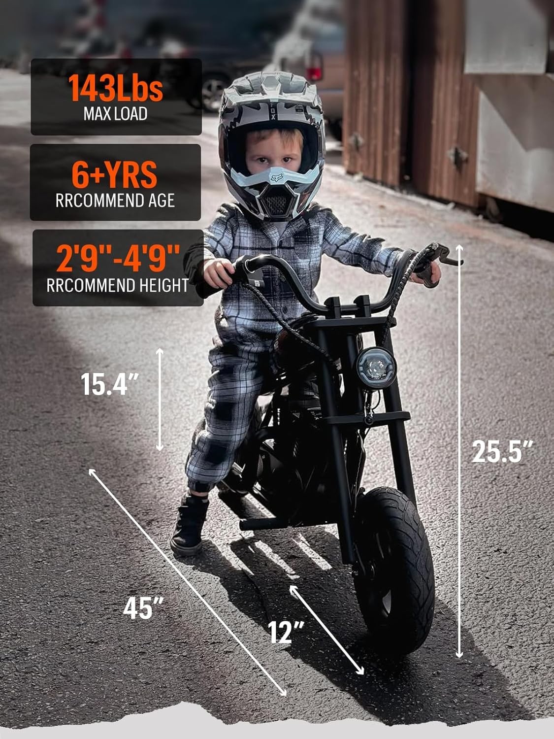 HYPER GOGO Cruiser 12 Plus Electric Motorbike Motorcycle for Kids 6 Years & up