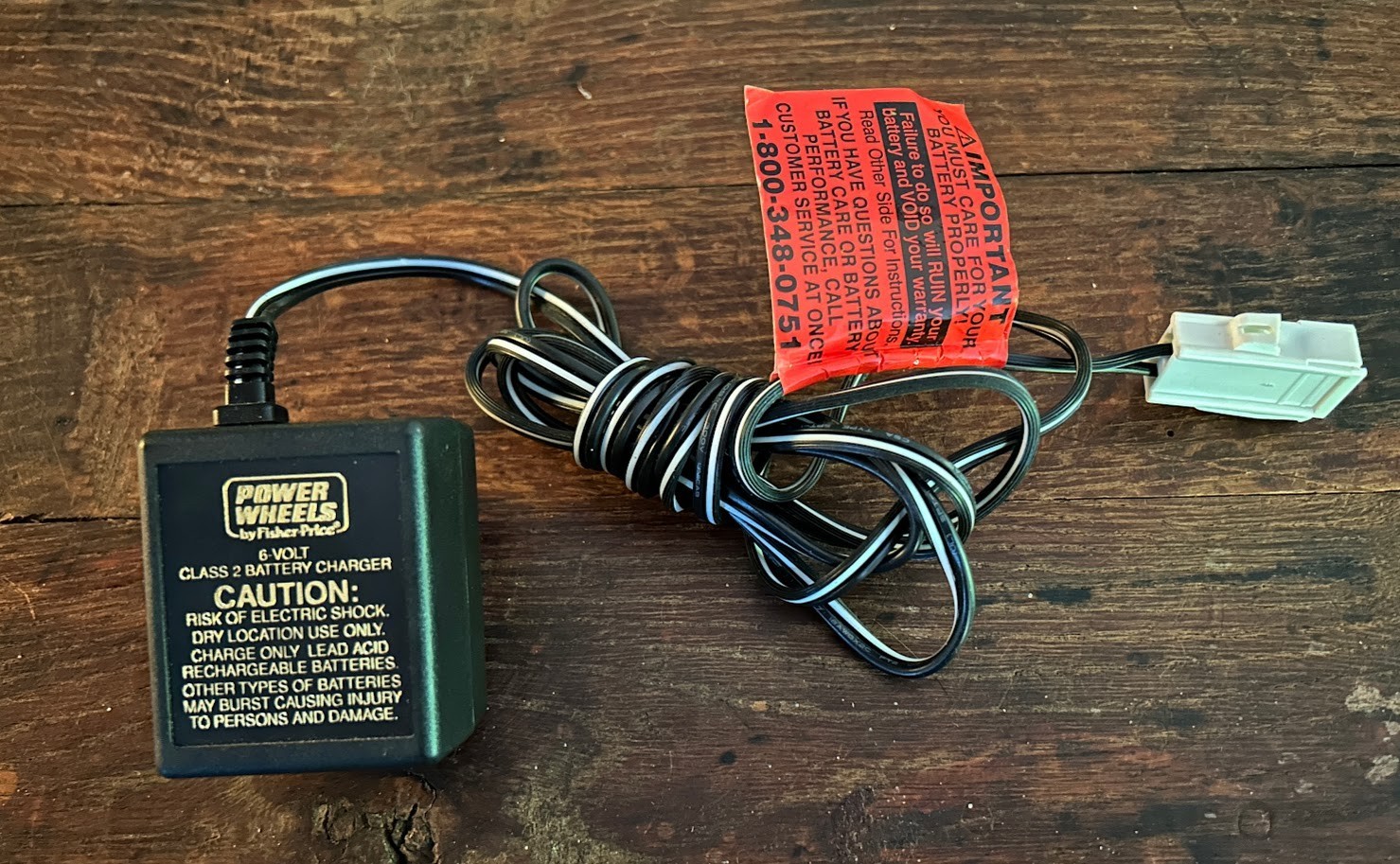 New Power Wheels 6-Volt Battery Charger 00801-0975 Model C-6080