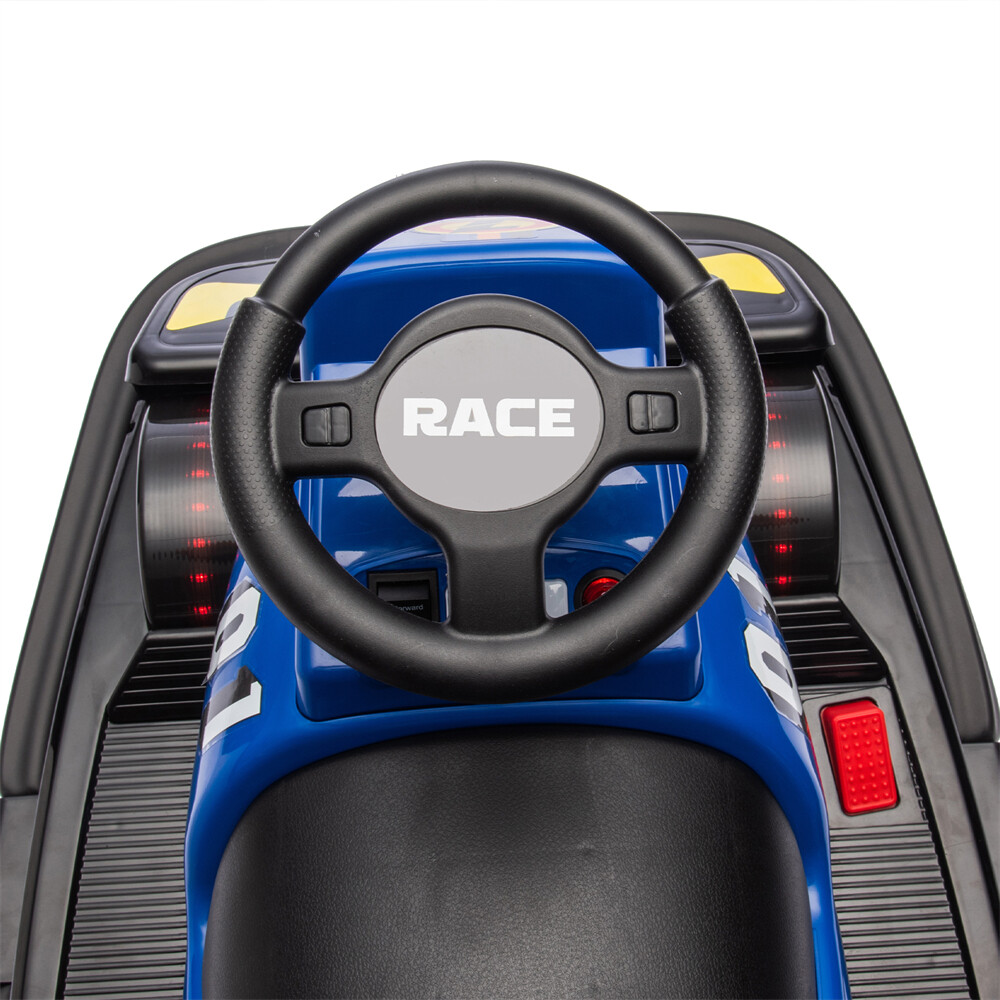 12V Kid Ride On Motor Bumper Car Rotate 360° In Place 1.55MPH Kid Toy Aged 3-5