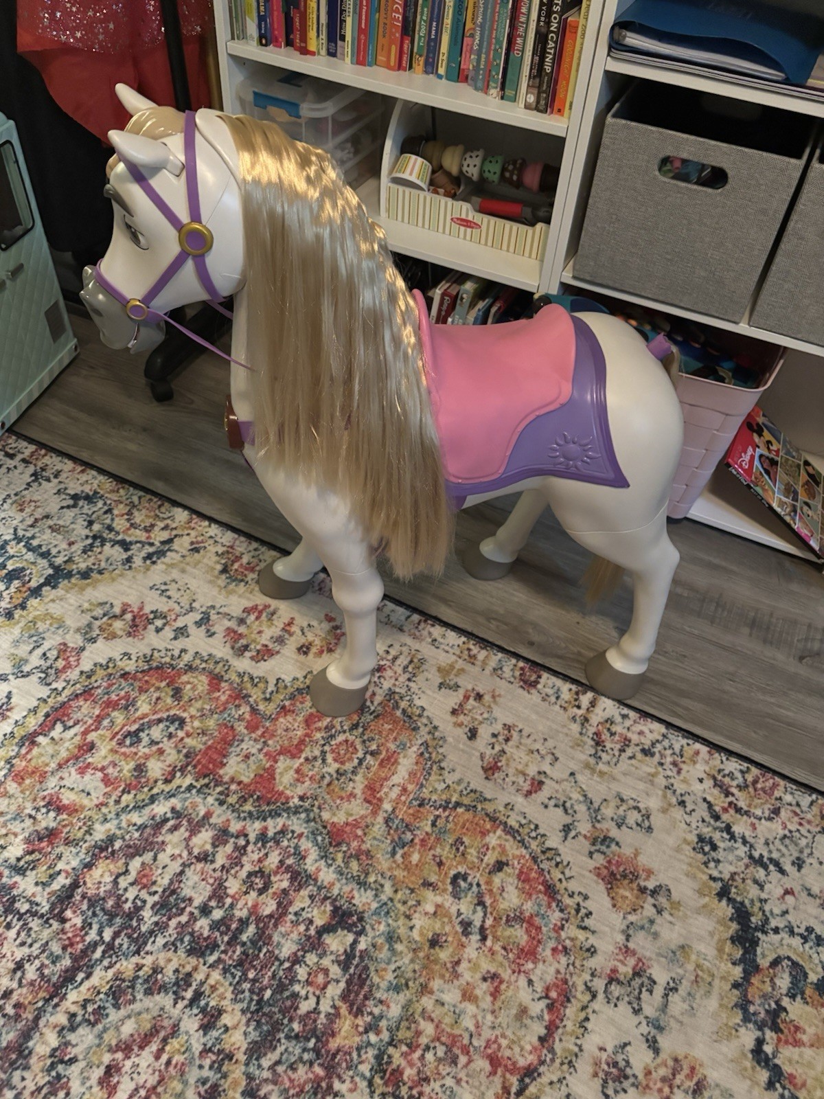 Disney Princess Tangled Maximus Ride-On Toy Horse w/ sound & emotion