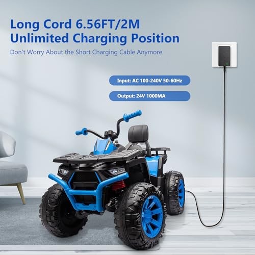 24V Battery Compatible with Ride On Toys for Kids, 24Volt (28.8V) Charger