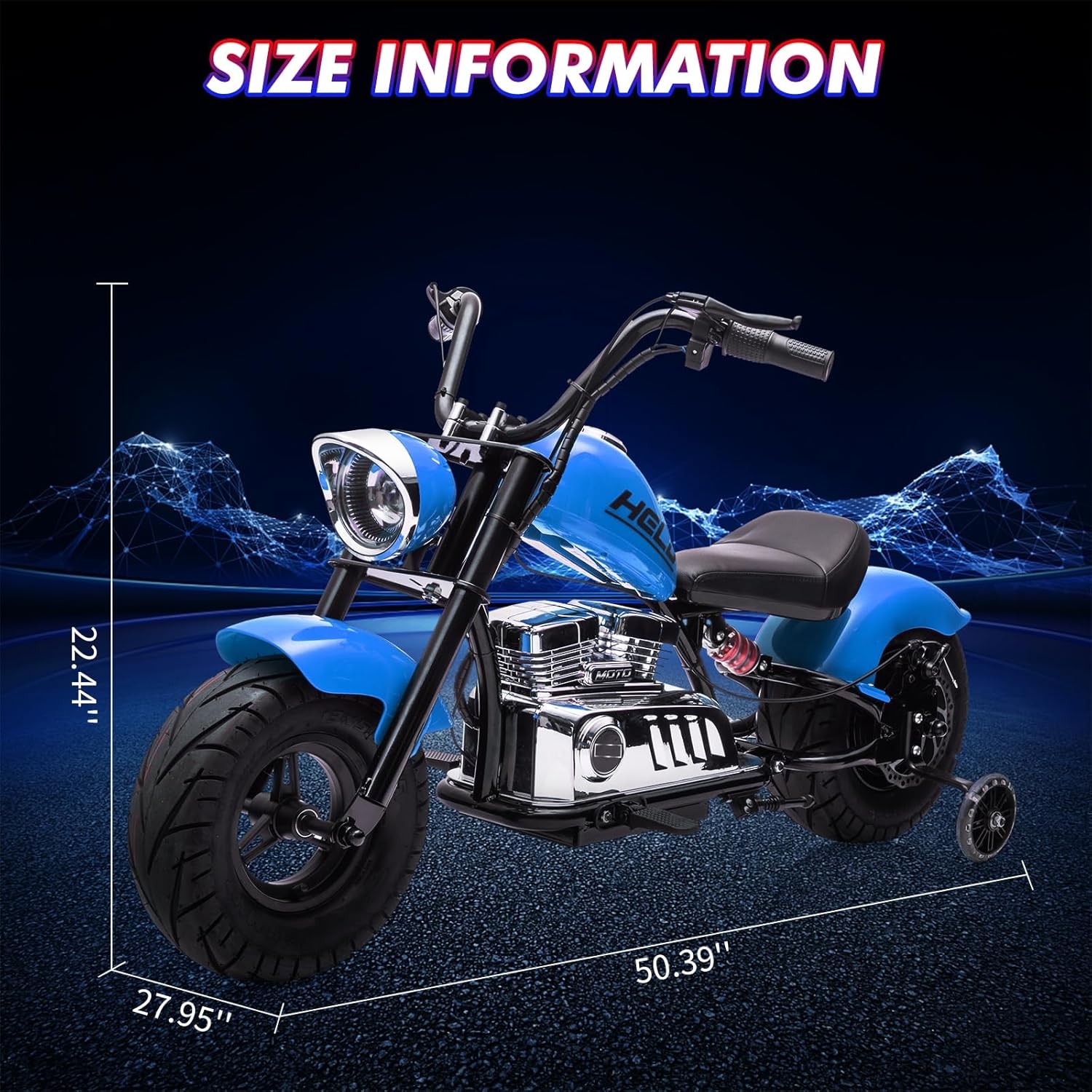 Kids 24V Electric Dirt Bike 16.5 Mph, Powerful Off-Road Motorcycle for Ages