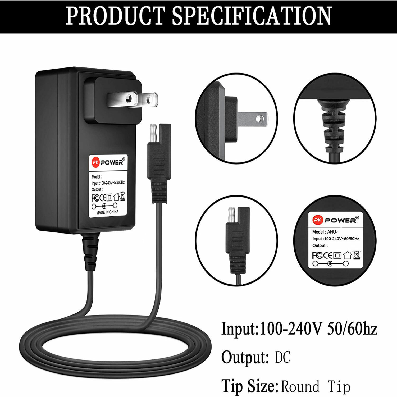 Pkpower B Charger 6V for Marvel Avenger Captain America Power Quad ride KT1220WM