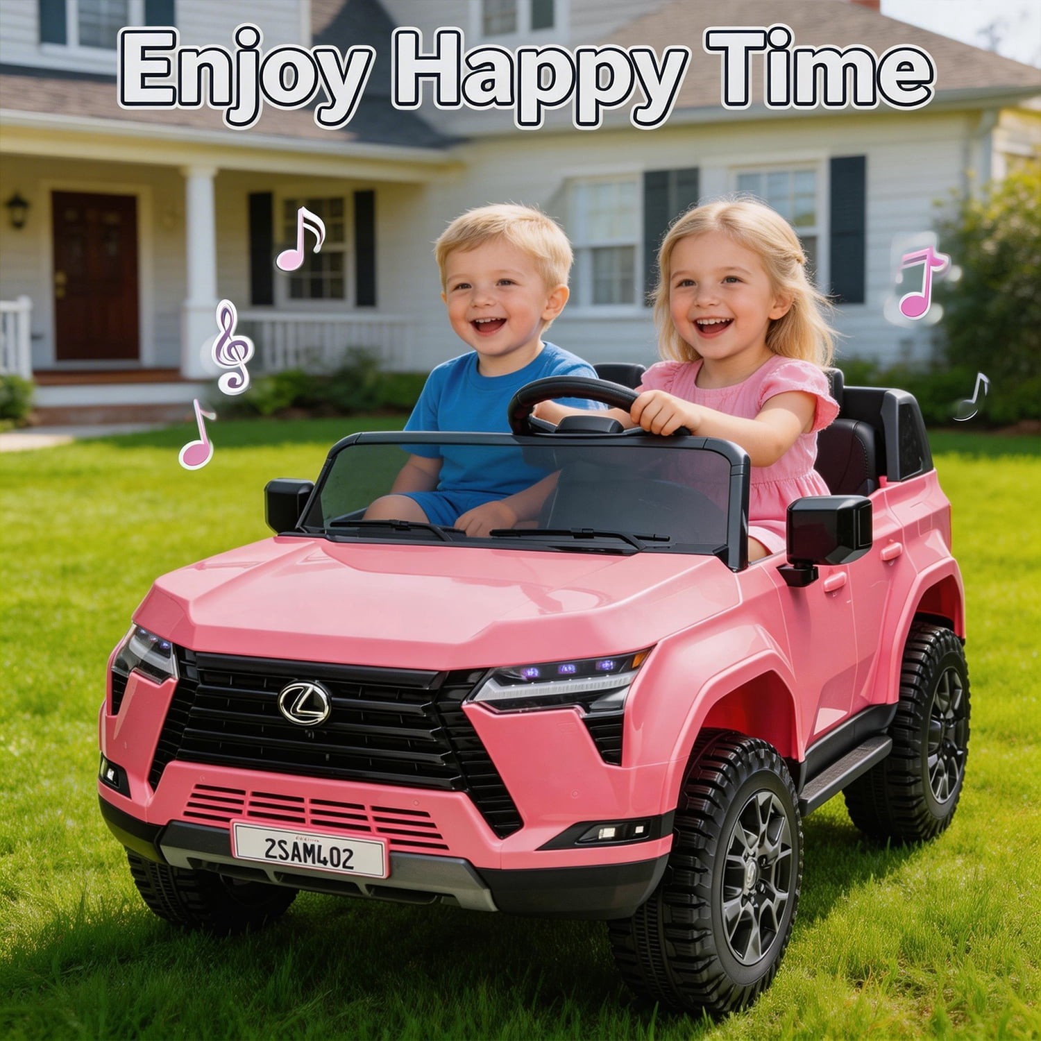 24V 2 Seater Kids Ride On Car Lexus GX550 Electric Truck Power Wheel with Remote