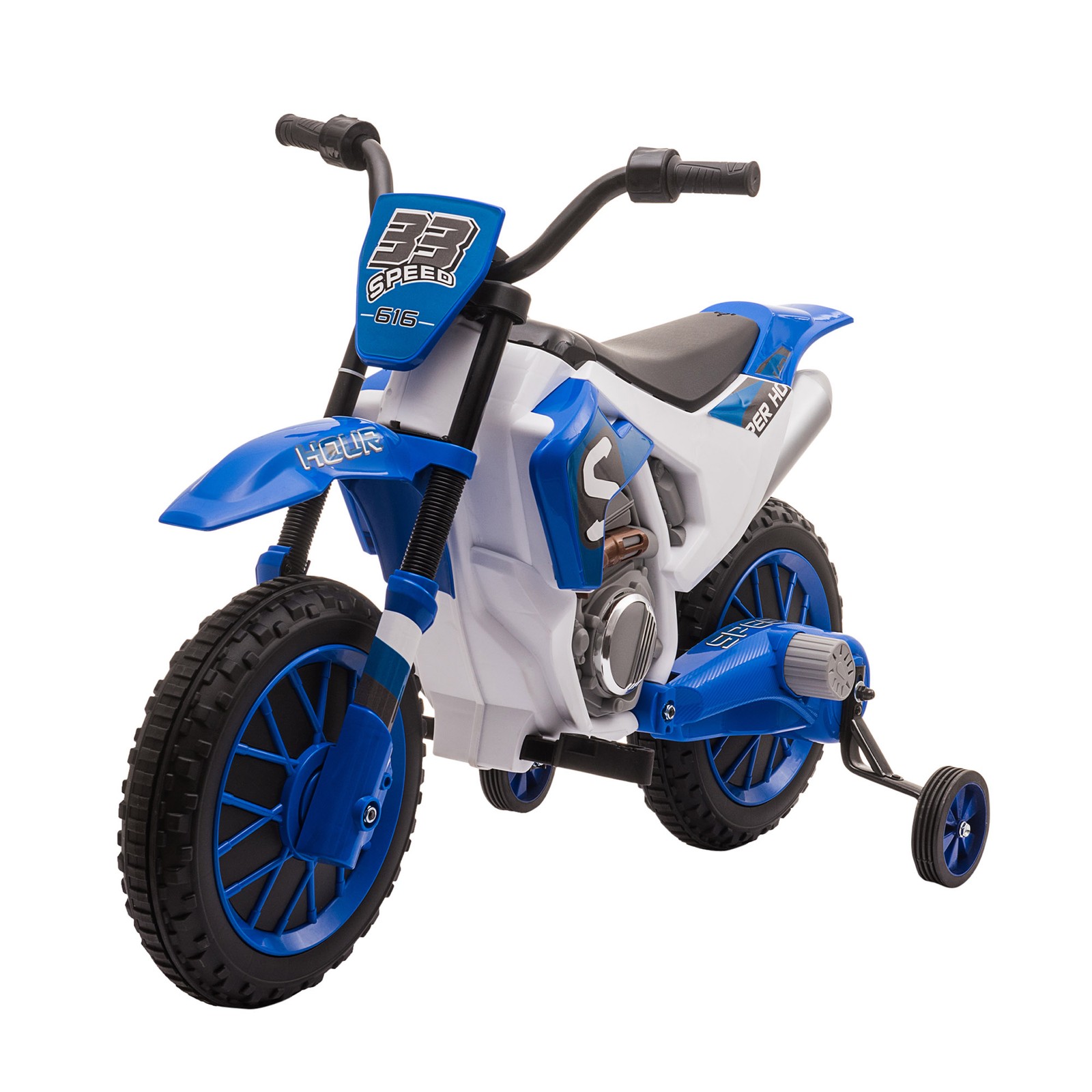 12V Kids Motorcycle Off Road Electric Motor Bike, Blue