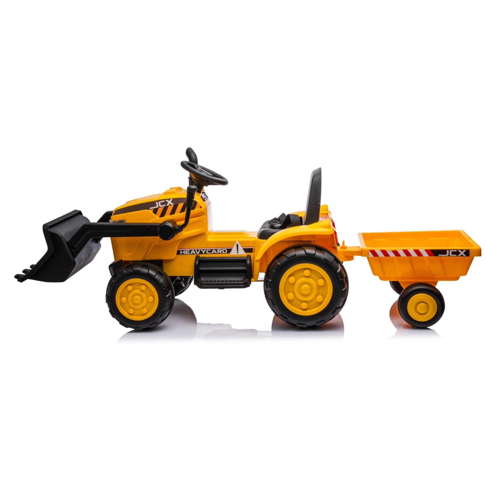 12V Freddo Kids Excavator Ride On Tractor Construction Car W/ Front Shovel Yello