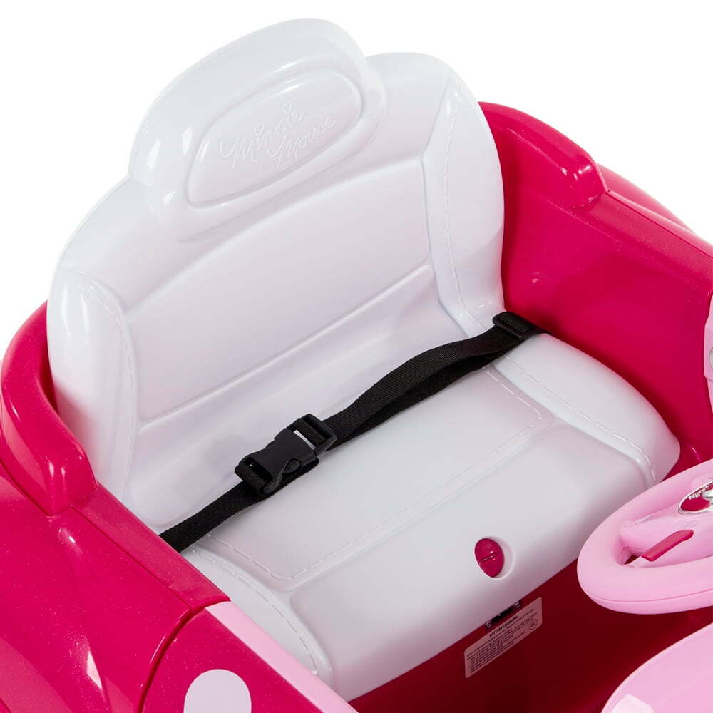 Minnie Mouse Convertible Car Battery-Powered Vehicle w/ Sound Effects, Ages 3+