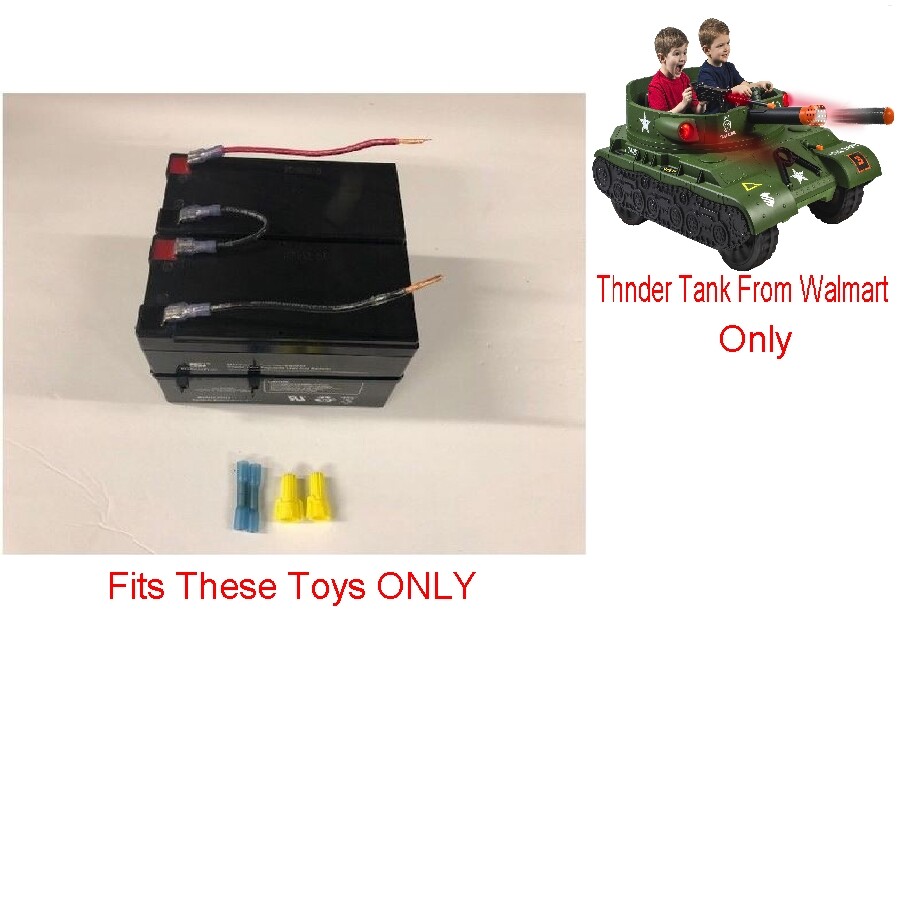 24v Battery Replacement w/ Kit for Thunder Tank Ride On Toy From Walmart ONLY