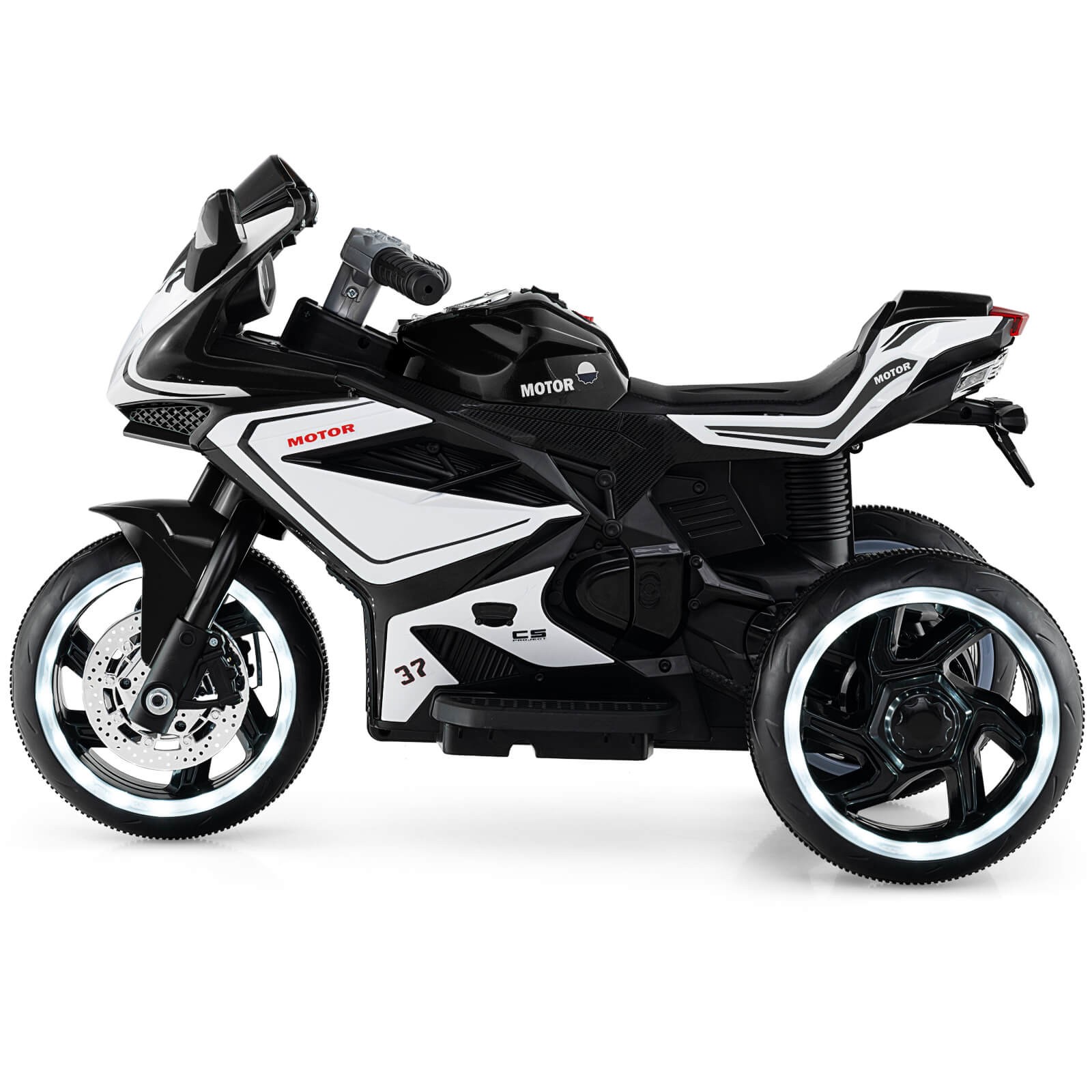 Kids Ride on Motorcycle 6V Battery Powered Mini Electric Motorbike w/ LED Lights