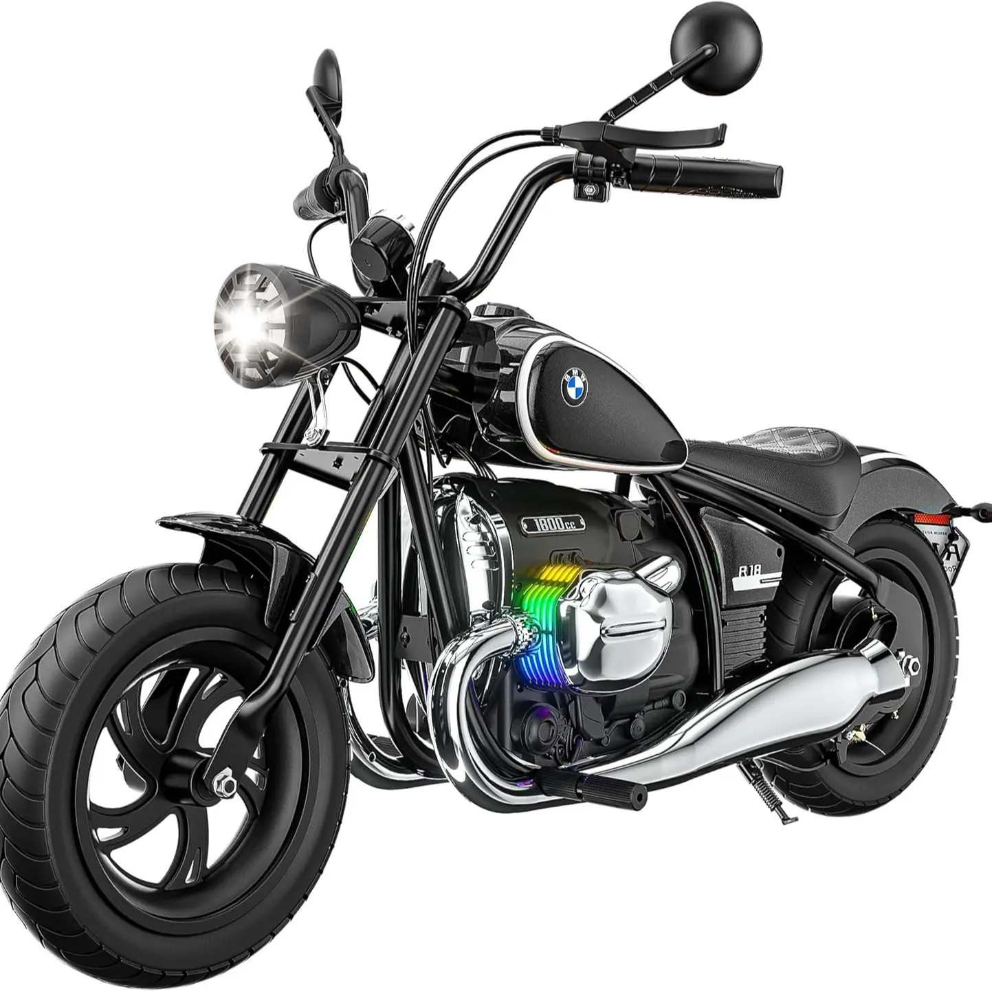 Licensed BMW 24V Electric Motorcycle for Kids 5+, Kids Electric Dirt Bike W/Peak