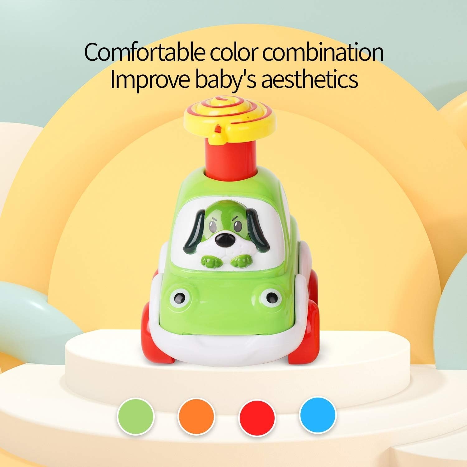 Bright and Safe Animal Car Toys – Perfect Gifts for Toddlers 1-2
