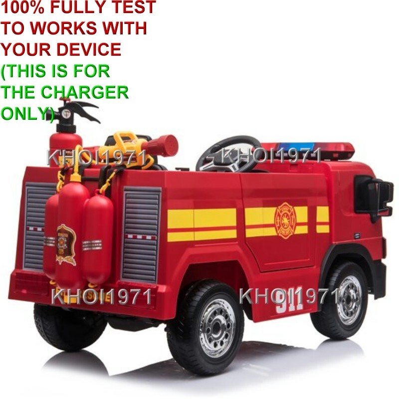 WALL charger AC adapter FOR Blazin Wheels FIRE TRUCK ride on 12V BATTERY