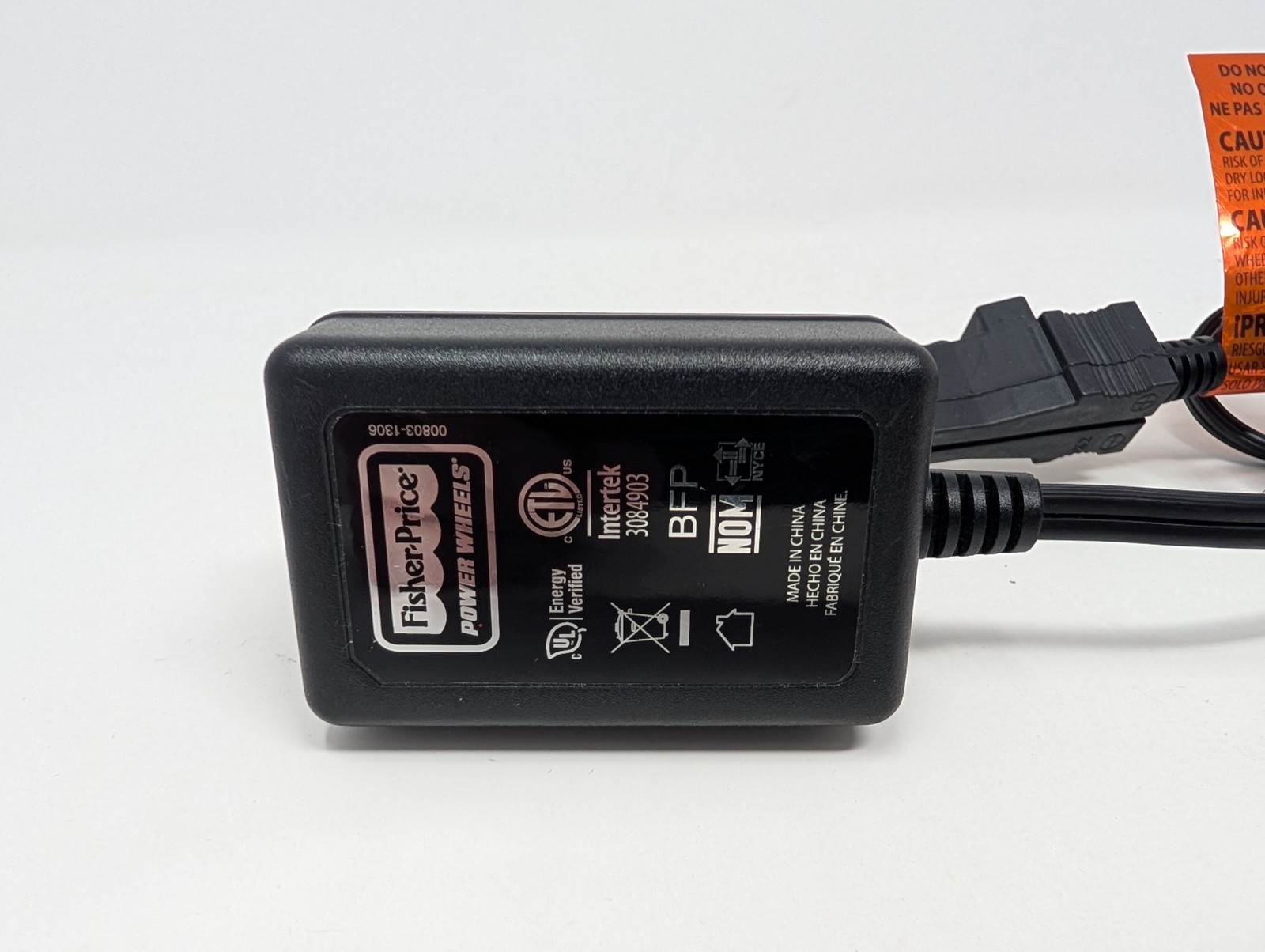 Fisher Price Power Wheels Battery Charger 12V 1.0A – 00801-2101 Genuine.