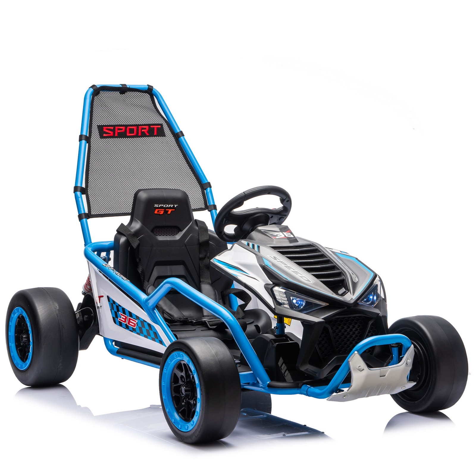 24V 400W Electric Crazy Go Kart Kids Ride on Drift Car EVA Tires Rear Suspension