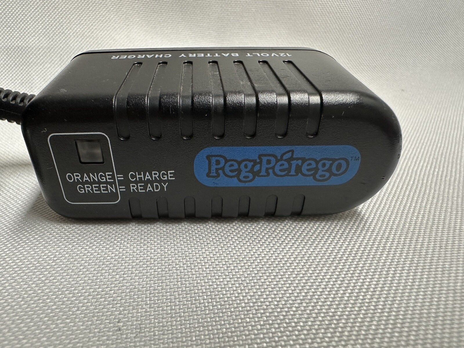 Peg Perego Charger Cord 12 Volt 12V Original Replacement OEM Class 2 Ride on Toy