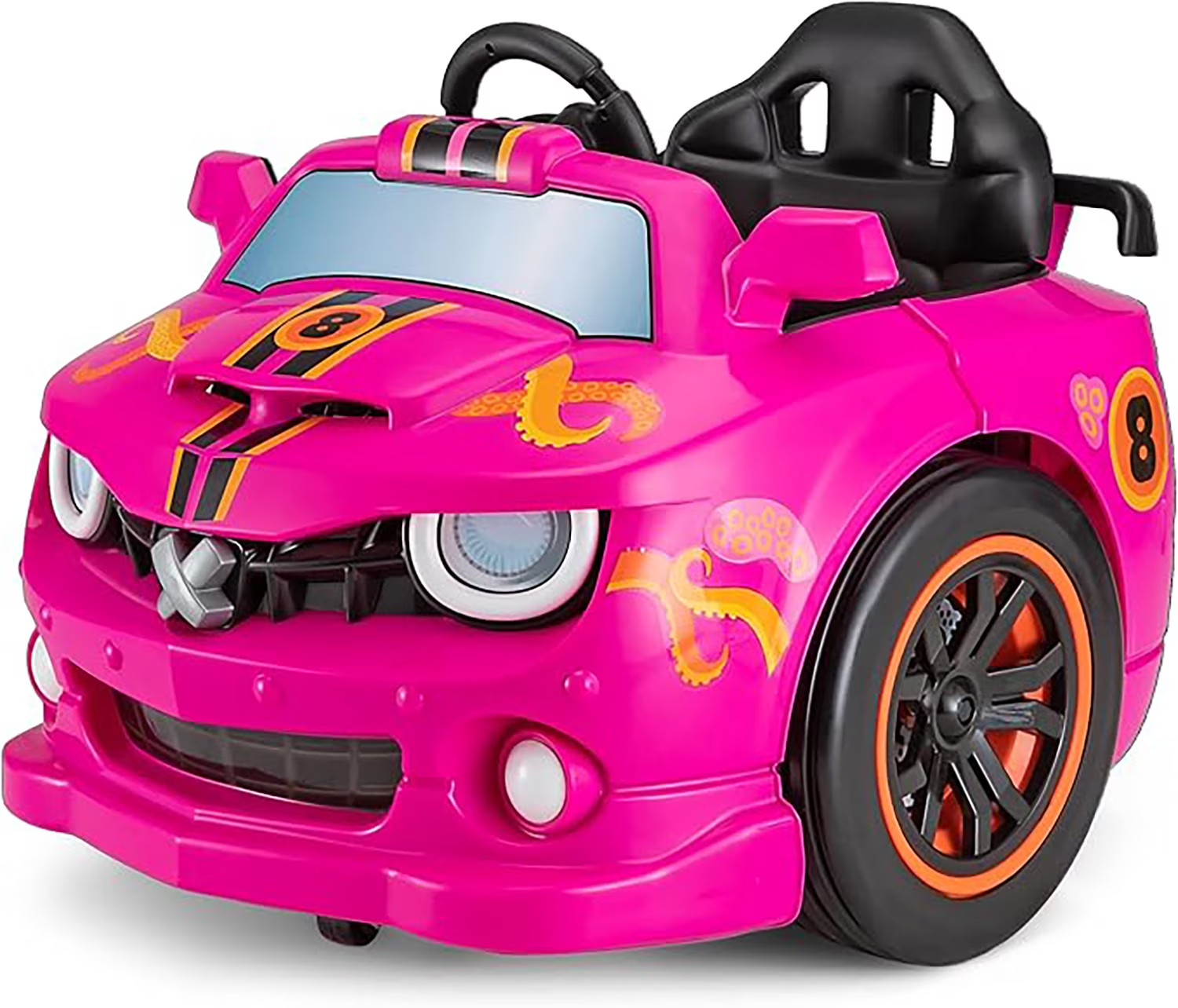 Kid Trax Blue Dizzy Racers 6V Ride-On Car with 360 Spin for Ages 2-5