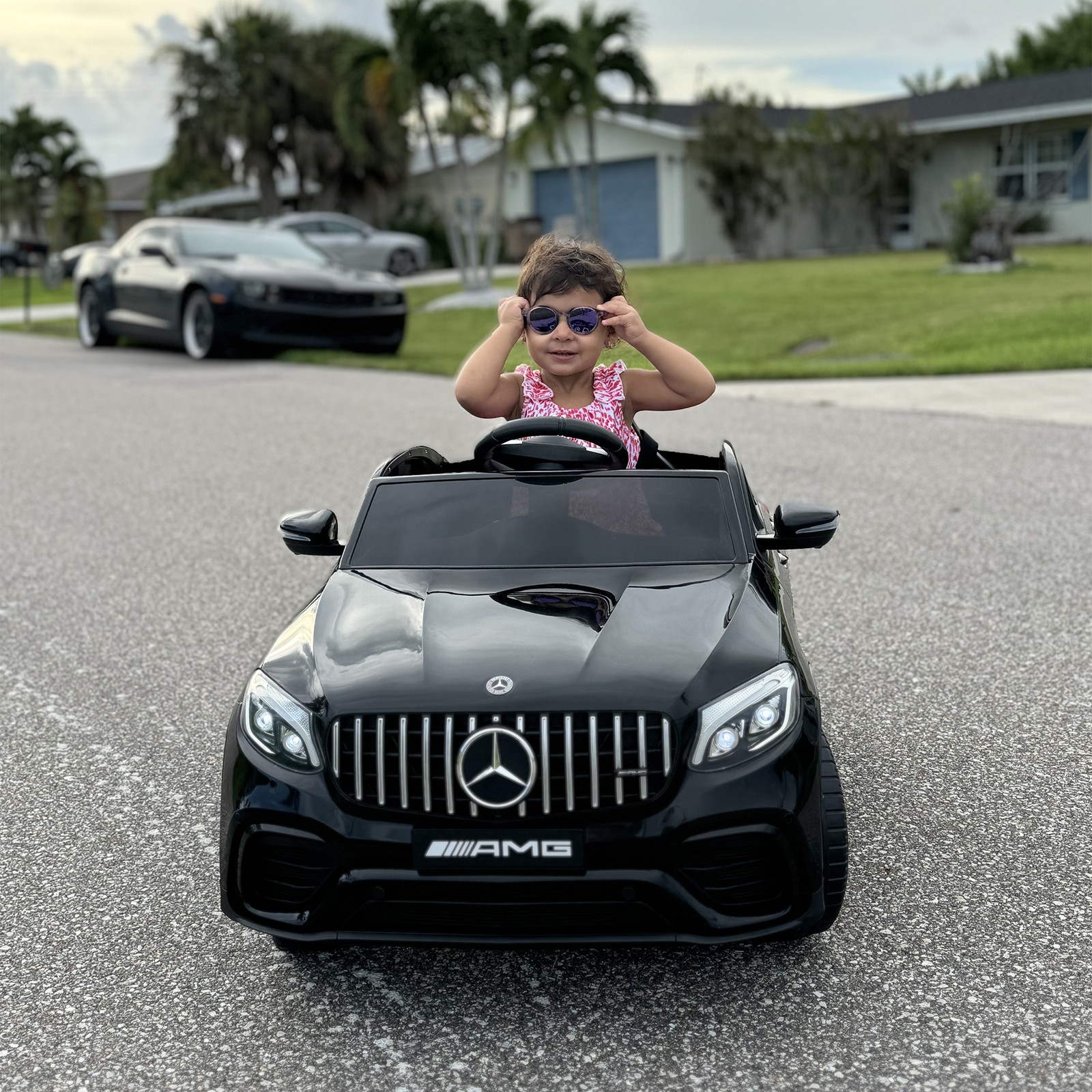 12V Ride On Toy Car for Kids with Remote Control, Black