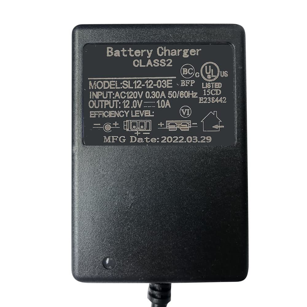 FLHFULIHUA12 Volt Charger for Kids Ride On Car Toys12v Battery Charger for Ya…