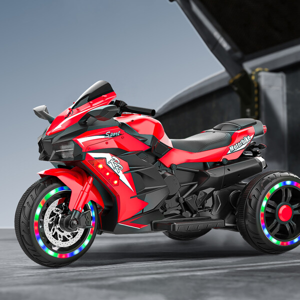 2025 Kids Ride On Dirt Bike 12V Electric Motorcycle 3 Wheels Light Music Xmas