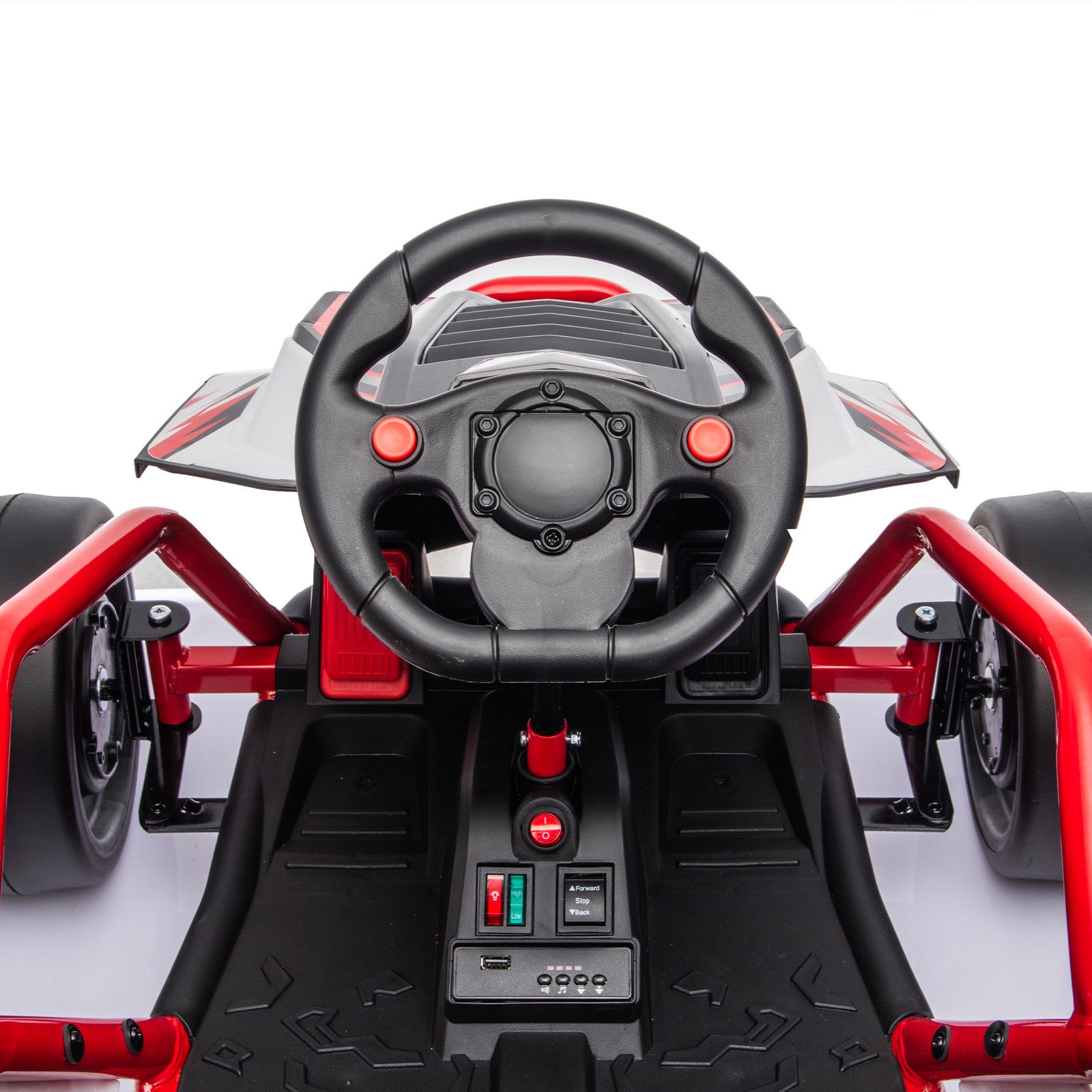 24V 400W Electric Ride on Toy,Crazy Go Cart Drift Car 5-7.5 MPH for Kids 6-12