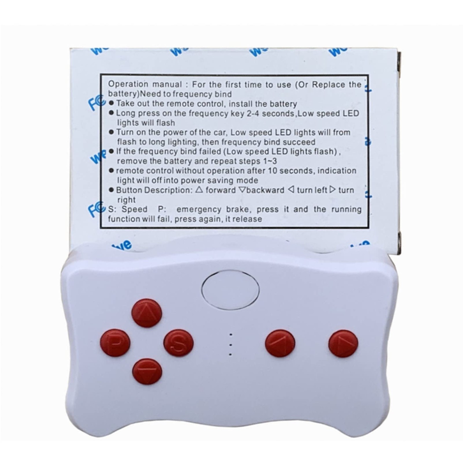 Weelye RX74 24V CE FC 2.4G Bluetooth Remote Control and Receiver Kit Large