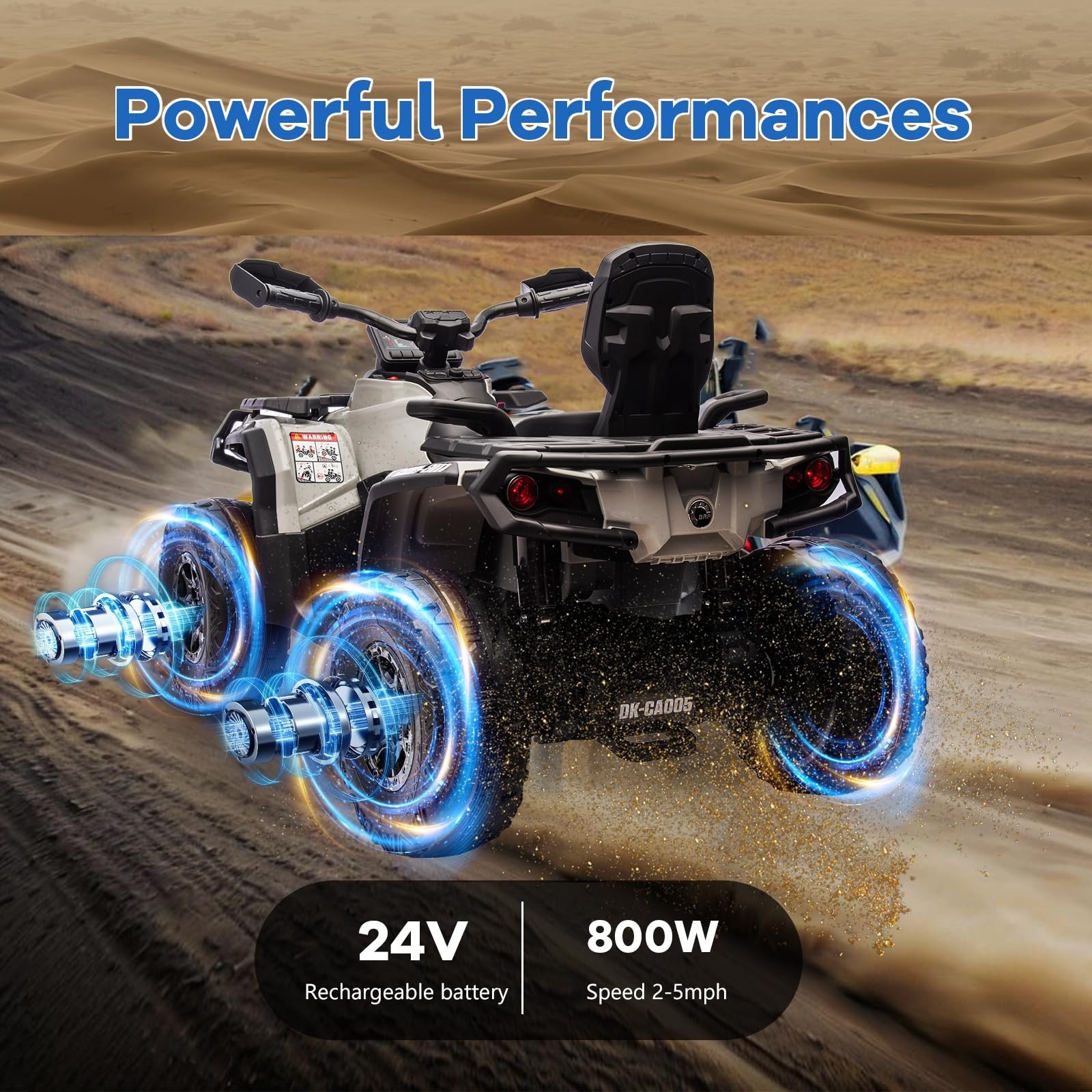 Christmas Electric Ride On ATV 2 Seaters 24V Ride On Car Licensed Can-Am For Kid
