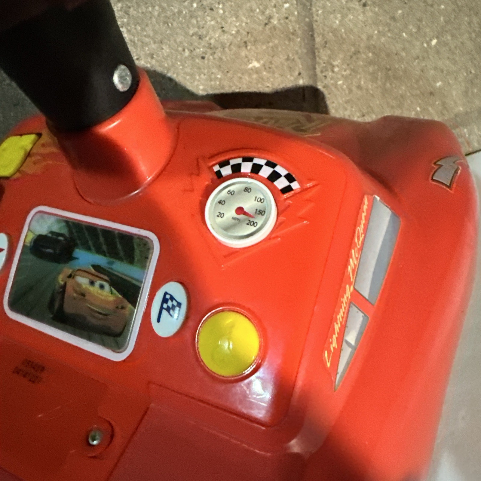 Lightning McQueen Racer Ride-On Car Toddlers Engine Sounds Music Lights Steering