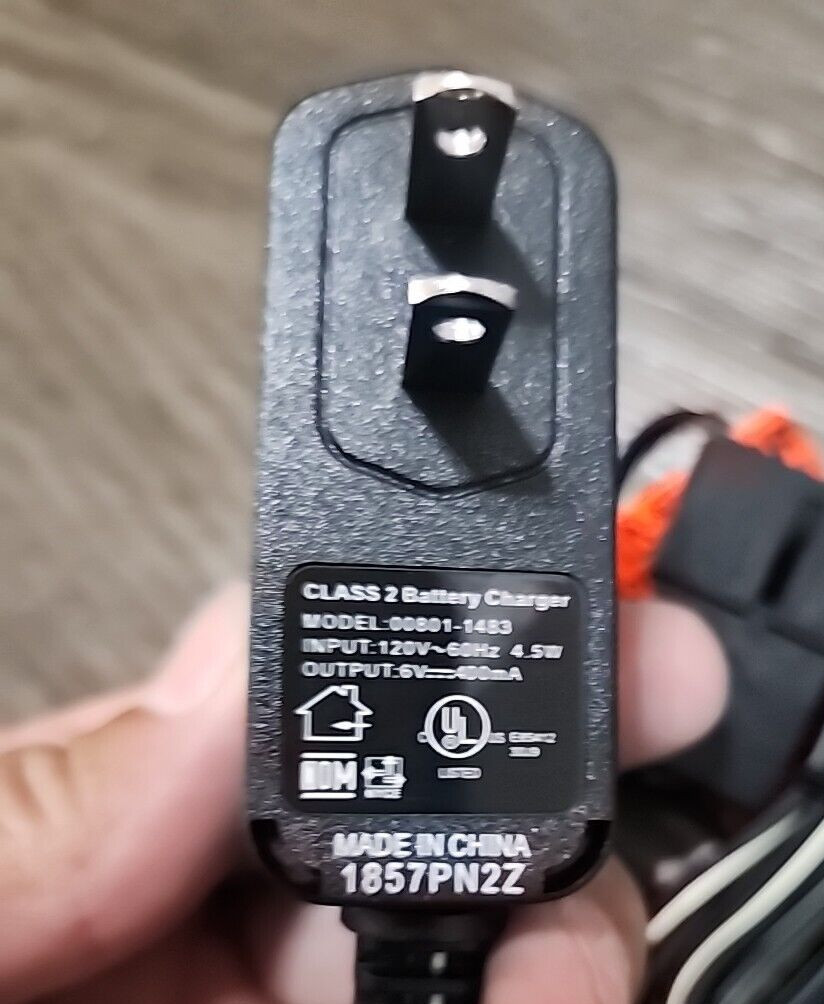Fisher Price Power Wheels Class 2 Battery Charger OEM 00801-1483