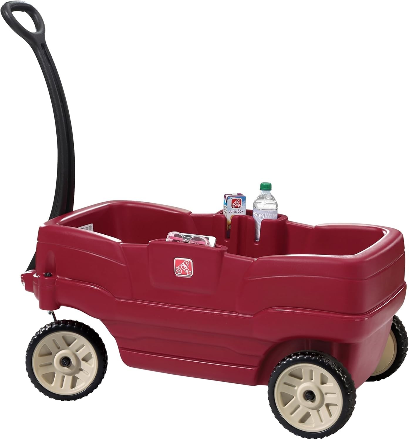 Vibrant Red Neighborhood Wagon for Kids, 75 lbs. Max Weight~