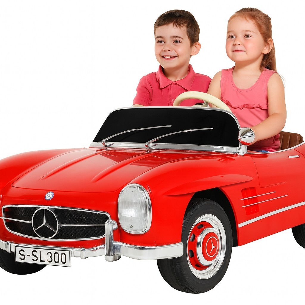 RARE – Kid Trax Mercedes-Benz SL300 12V Electric Ride-On Car For 2 – IOB