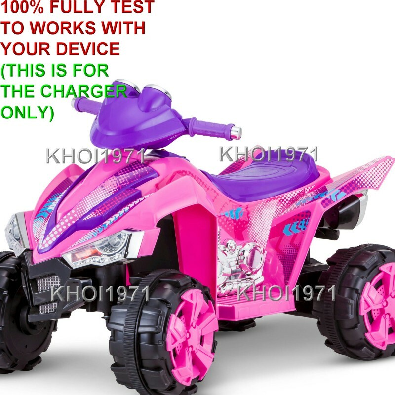 WALL charger AC adapter for KID TRAX MOTO Disney QUAD 6V battery ride on car