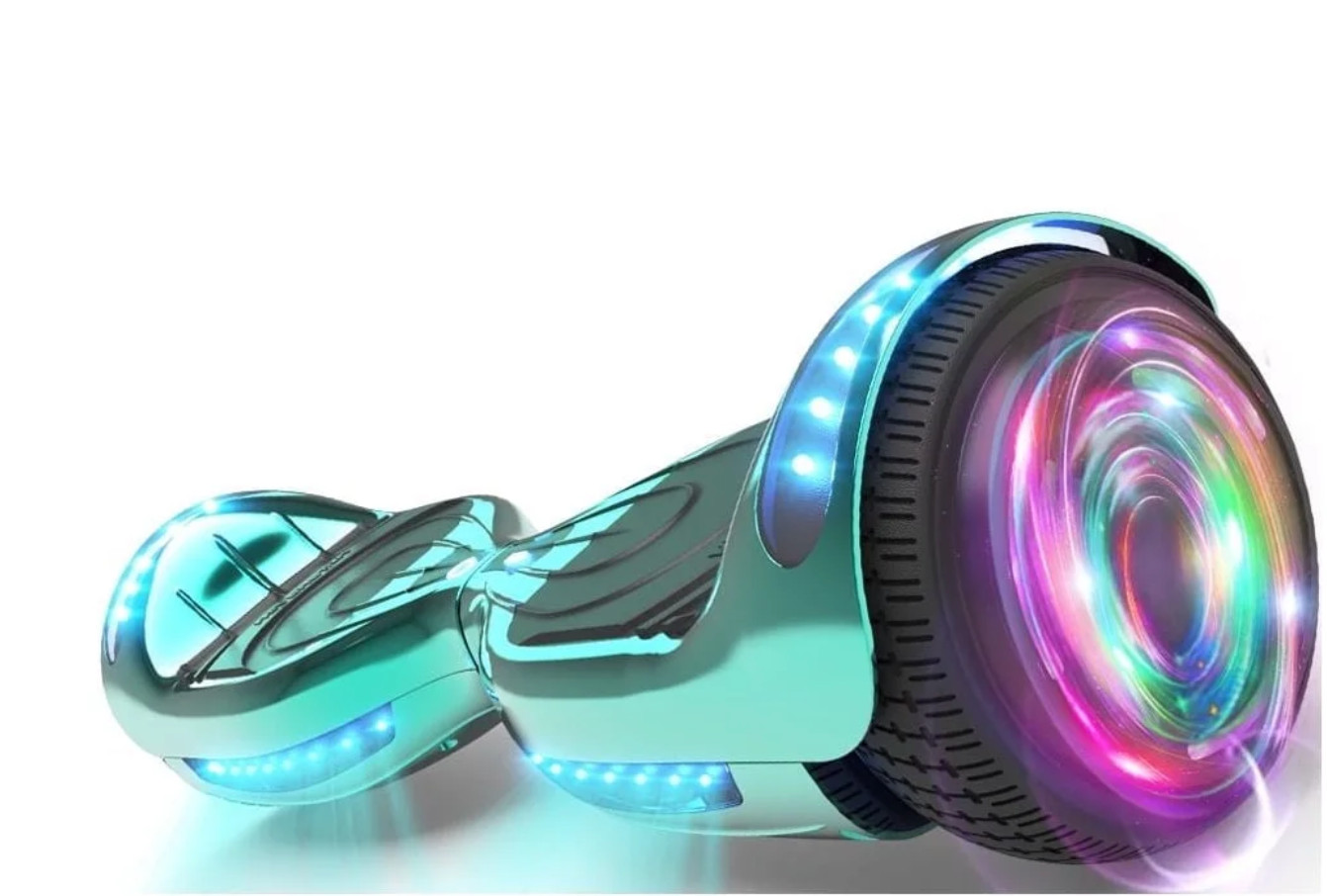 Hoverstar 2.0 Electric Balance Wheel 6.5 inch LED Flash Wheel Turquoise