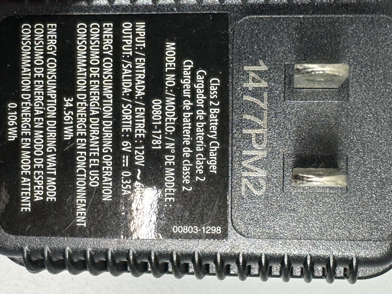 Power Wheels 00801-1781 6v Class 2 Battery Charger New Fisher Price
