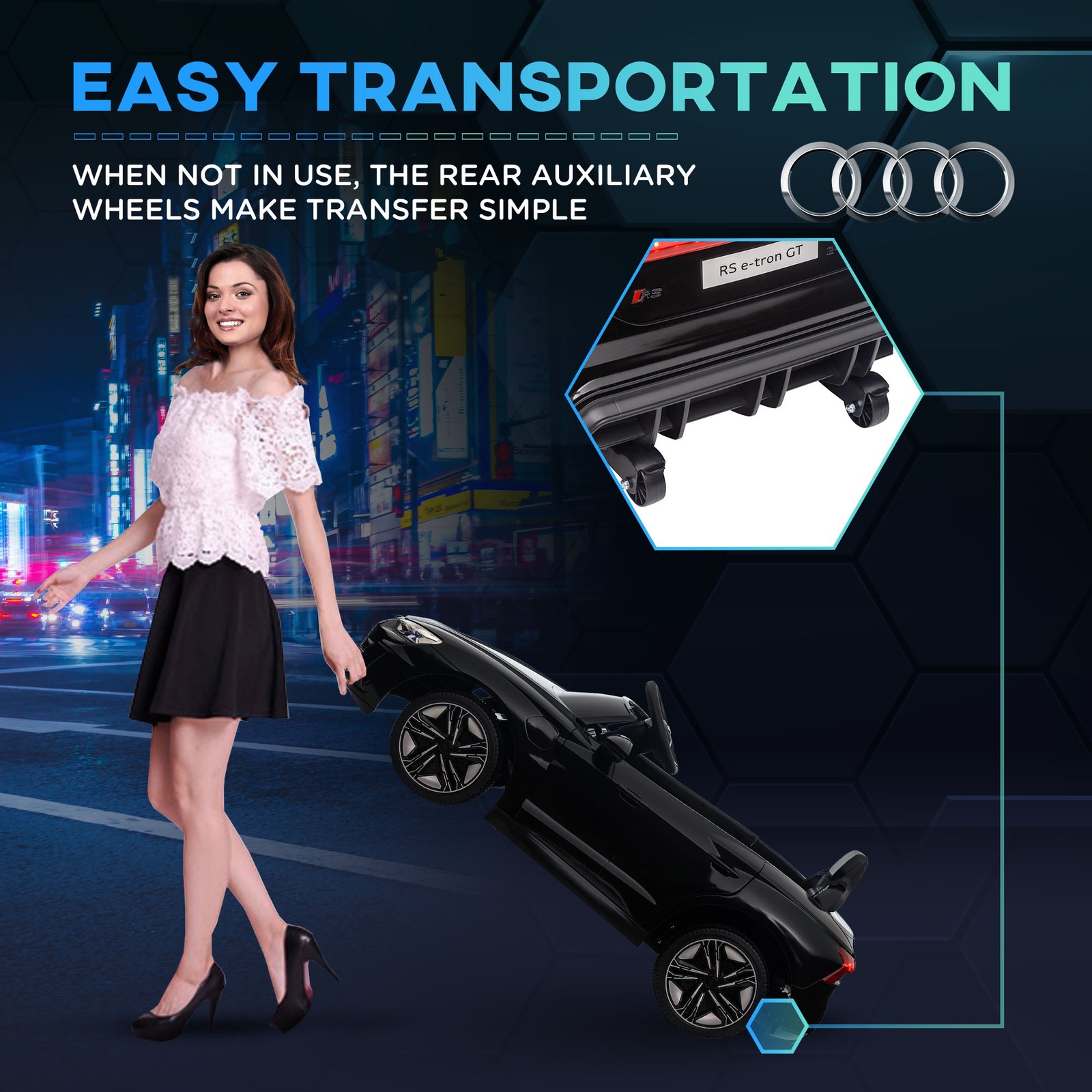 12V Kids Ride on Toy 3.1 MPH Electric Car for Boys and Girls with Remote Control