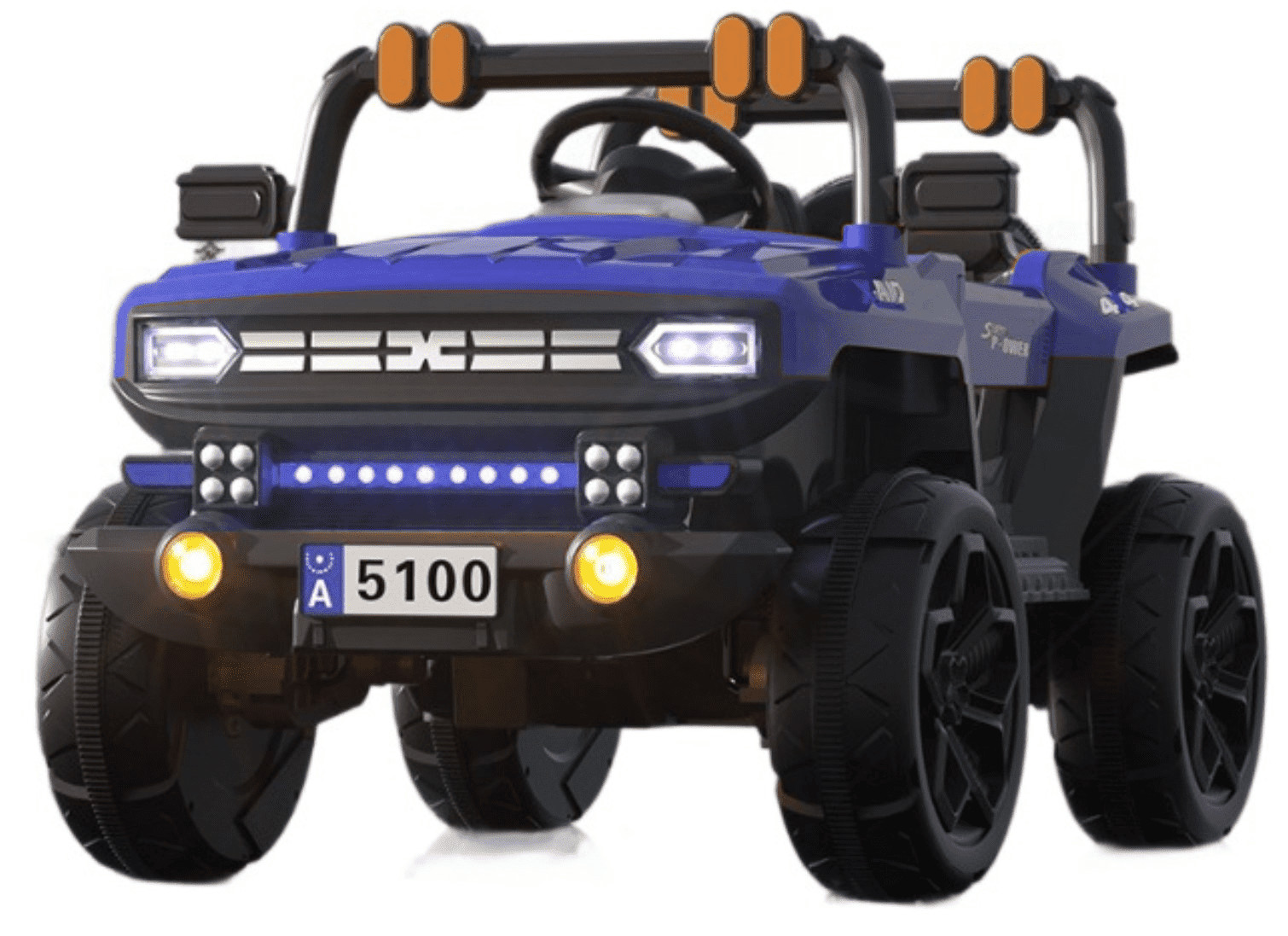 Bruce & Shark BS-12V-RideOnTruck-Blue 12V Ride-On Truck Electric Car for Kids,