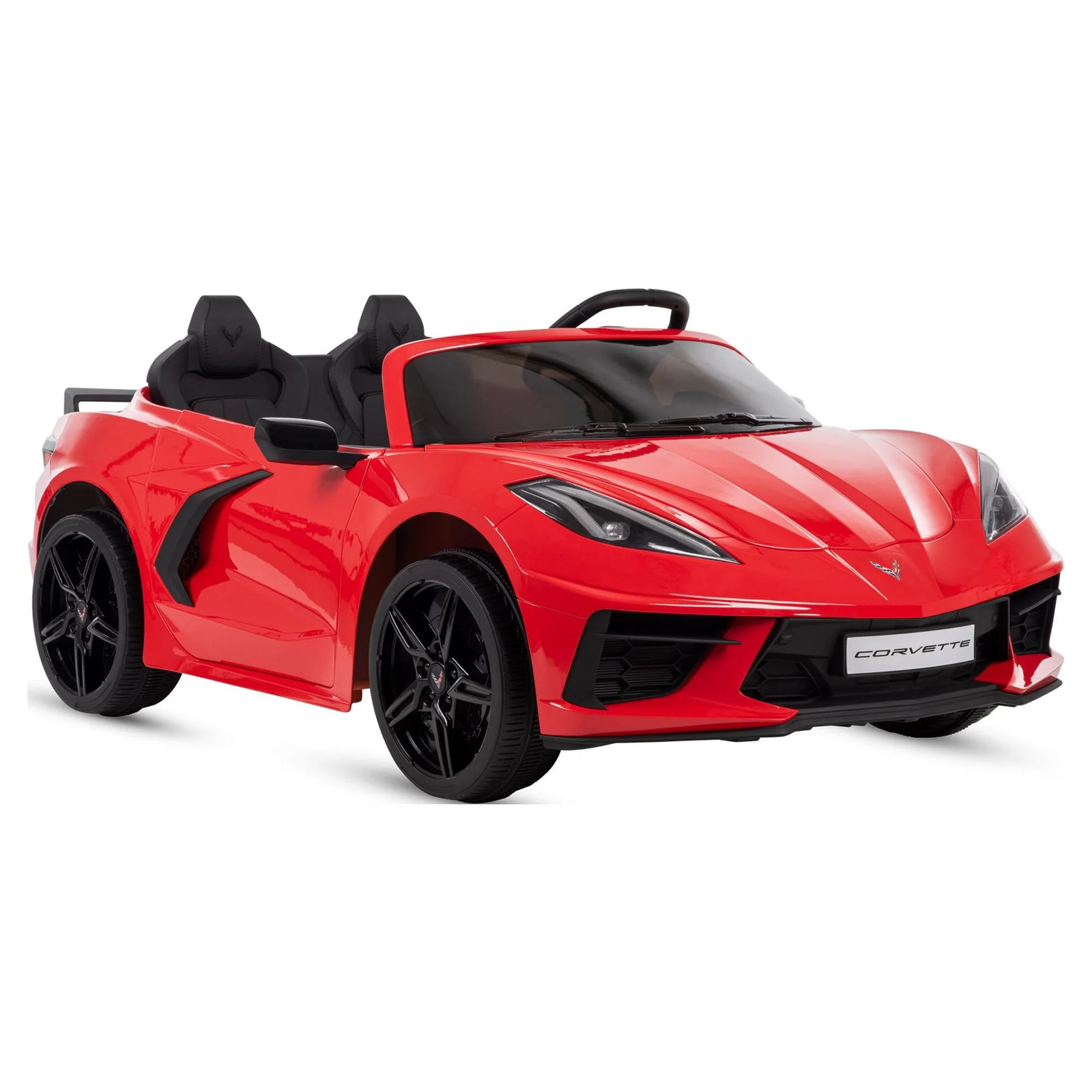 12V Corvette Stingray Battery Powered Ride-On Car Ages 3+ Engine Sounds ZR1