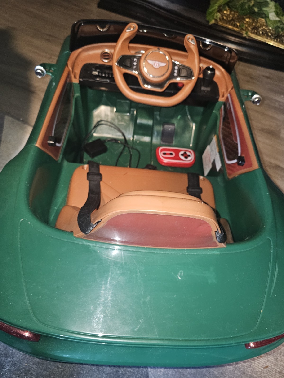Full Assembled, Gently Used Bentley Green Battery Powered Ride-On Car