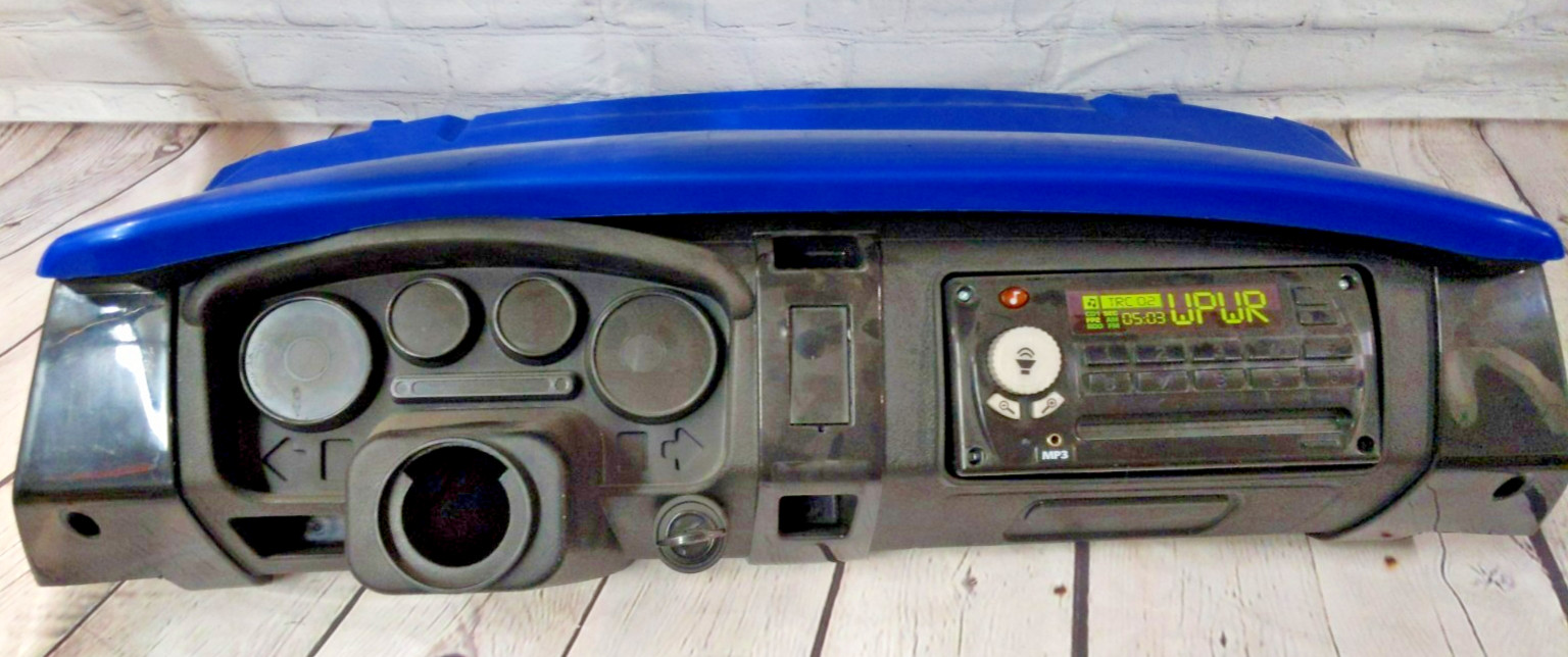 Genuine Power Wheels Ford F150 Windshield Dash Assembly With Radio, BLUE