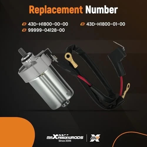Starter Motor for Yamaha Raptor 90 2006-2023, 12V 9Teeth, Grizzly 90 2019-2023
