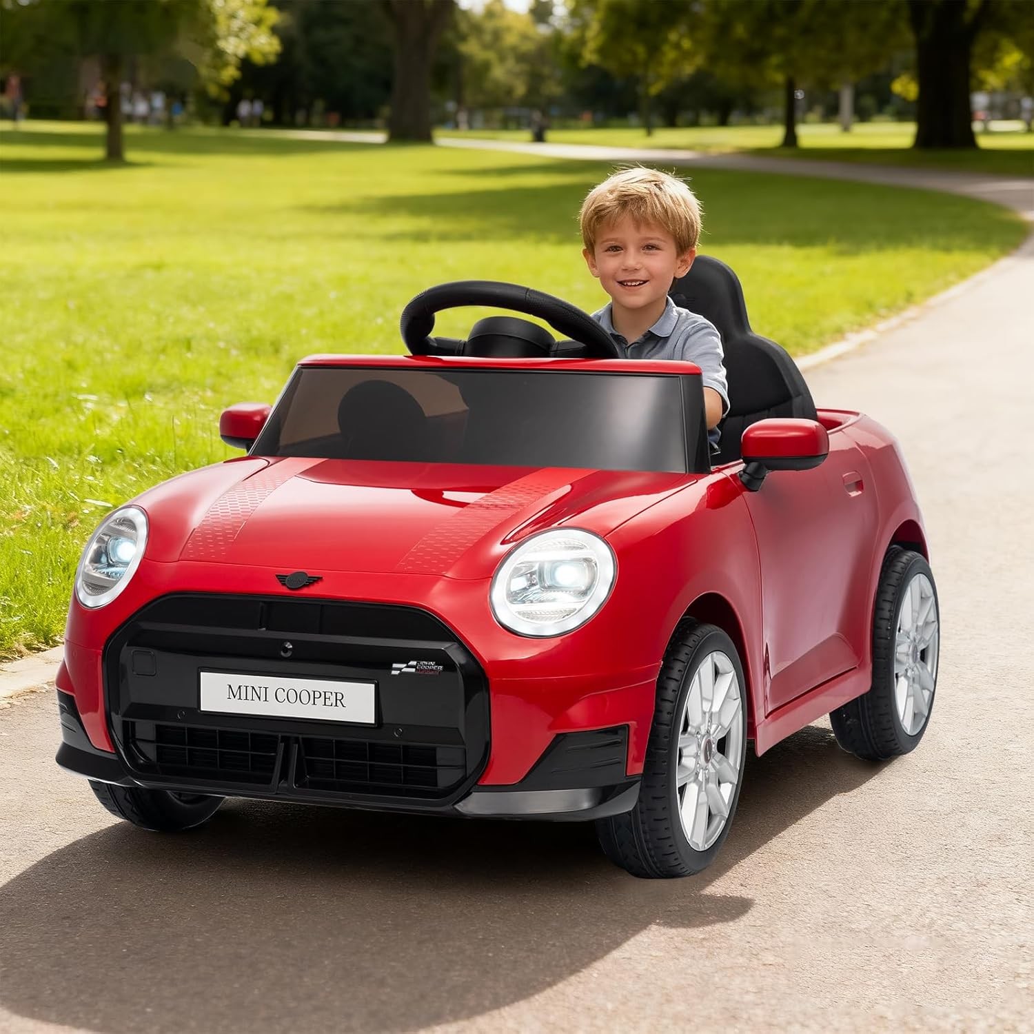 12V BMW Mini Cooper Licensed Ride on Car for Kids Electric Toy Car with Remote