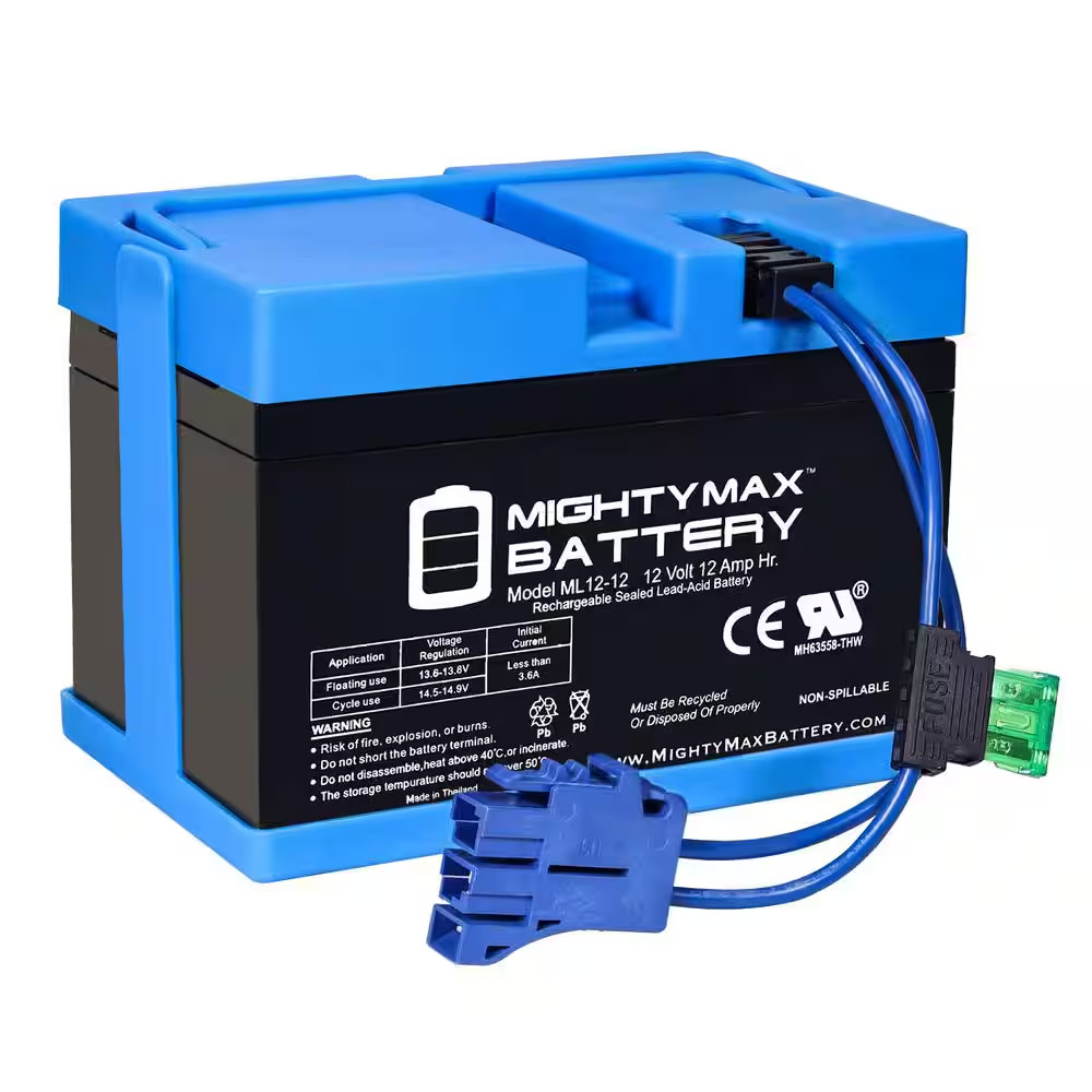 12V 12Ah Replacement Battery Compatible with Peg Perego Slingshot Polaris RZR 90