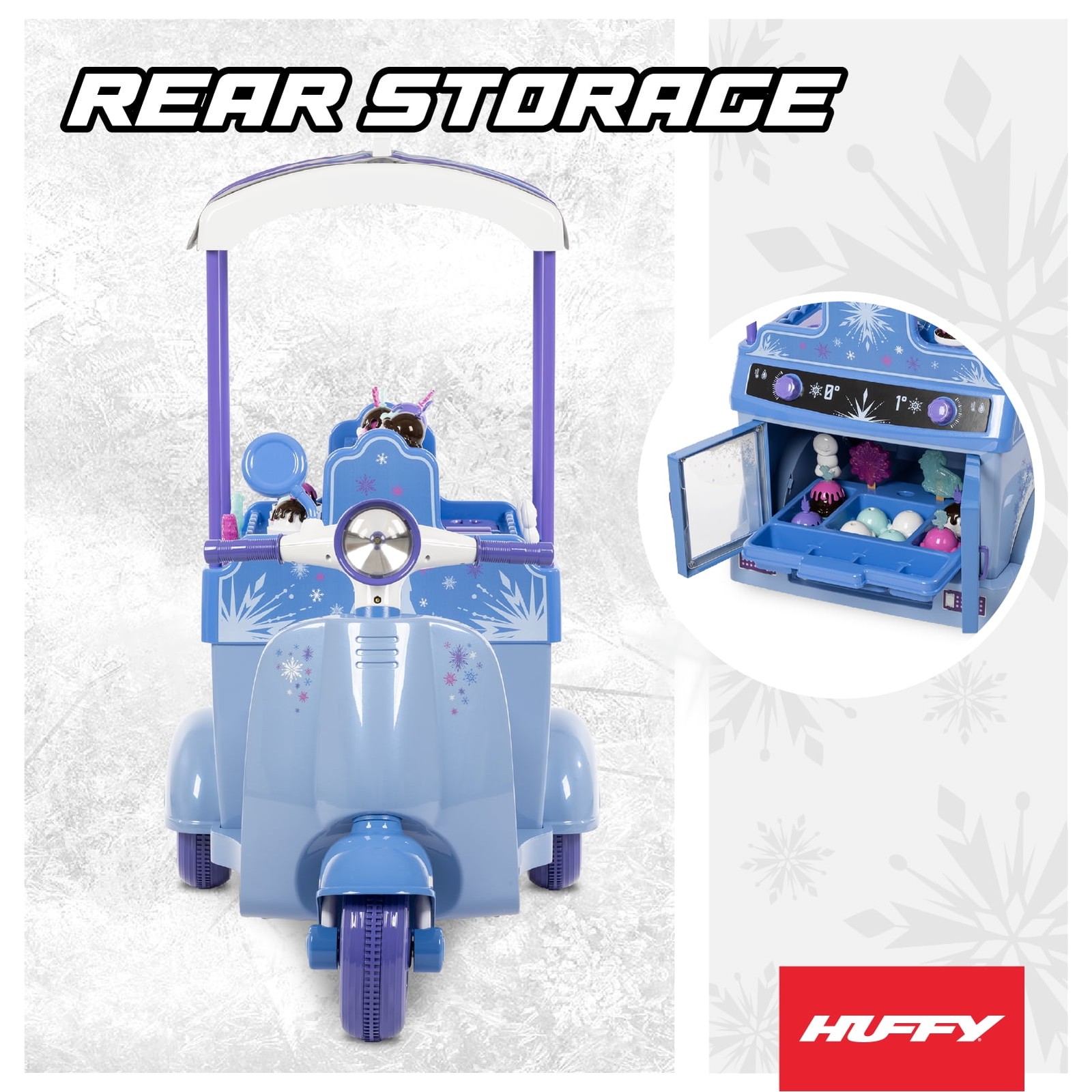 Frozen Ice Cream Cart, Battery Ride-On Toy, Ice Cream Toys