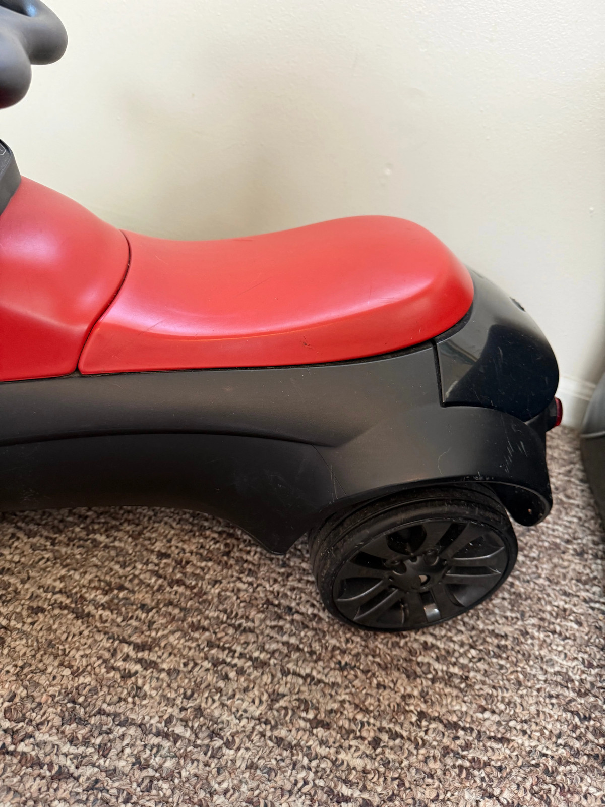 BMW Kids Ride On Push Car Toddler Baby Racer Licensed Black Red Toy