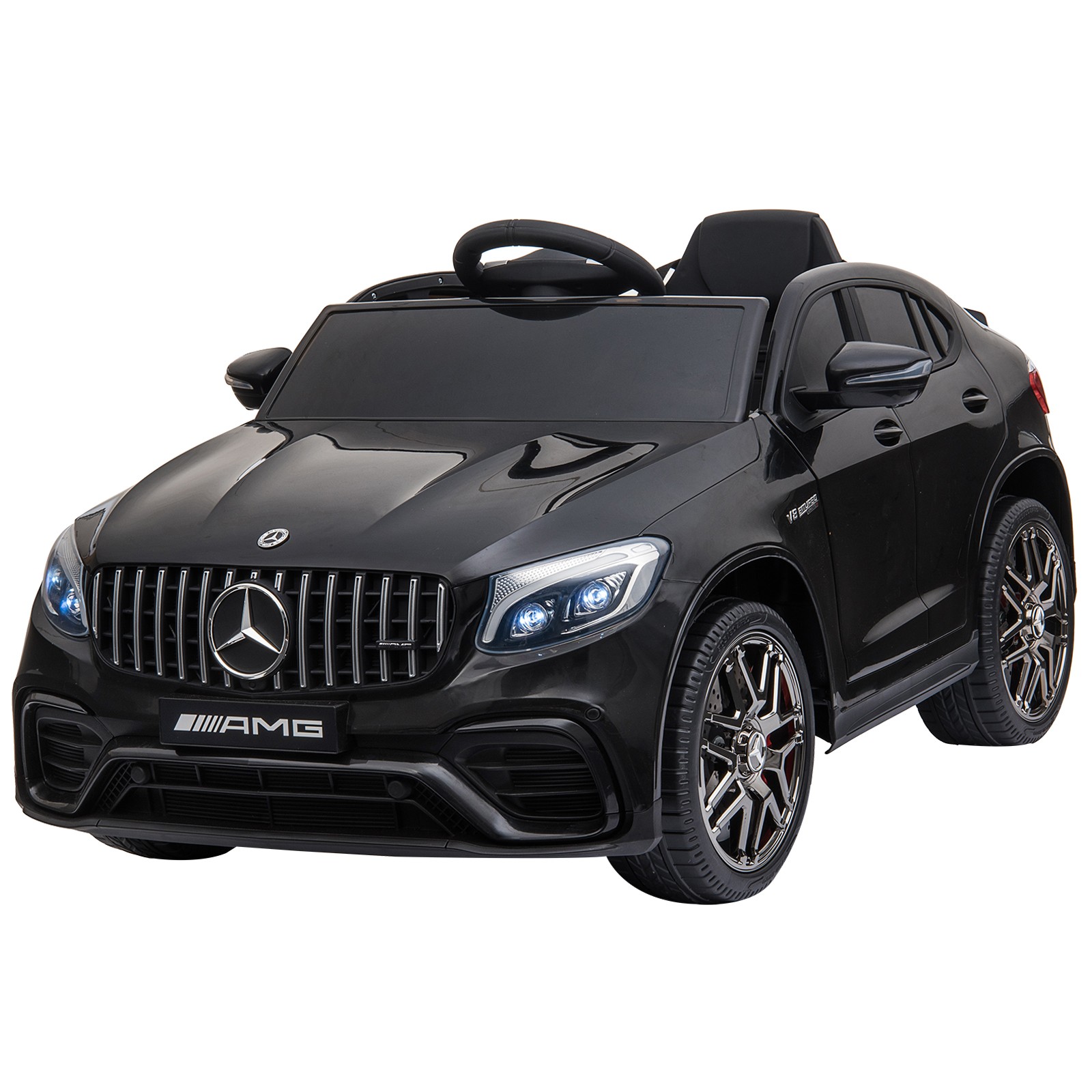 12V Ride On Toy Car for Kids with Remote Control, Black