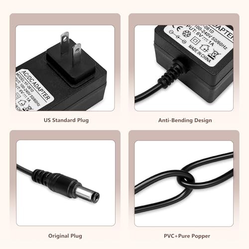 6V Battery Charger for Kids Ride On Cars Bumper Cars – Universal 6V Charger