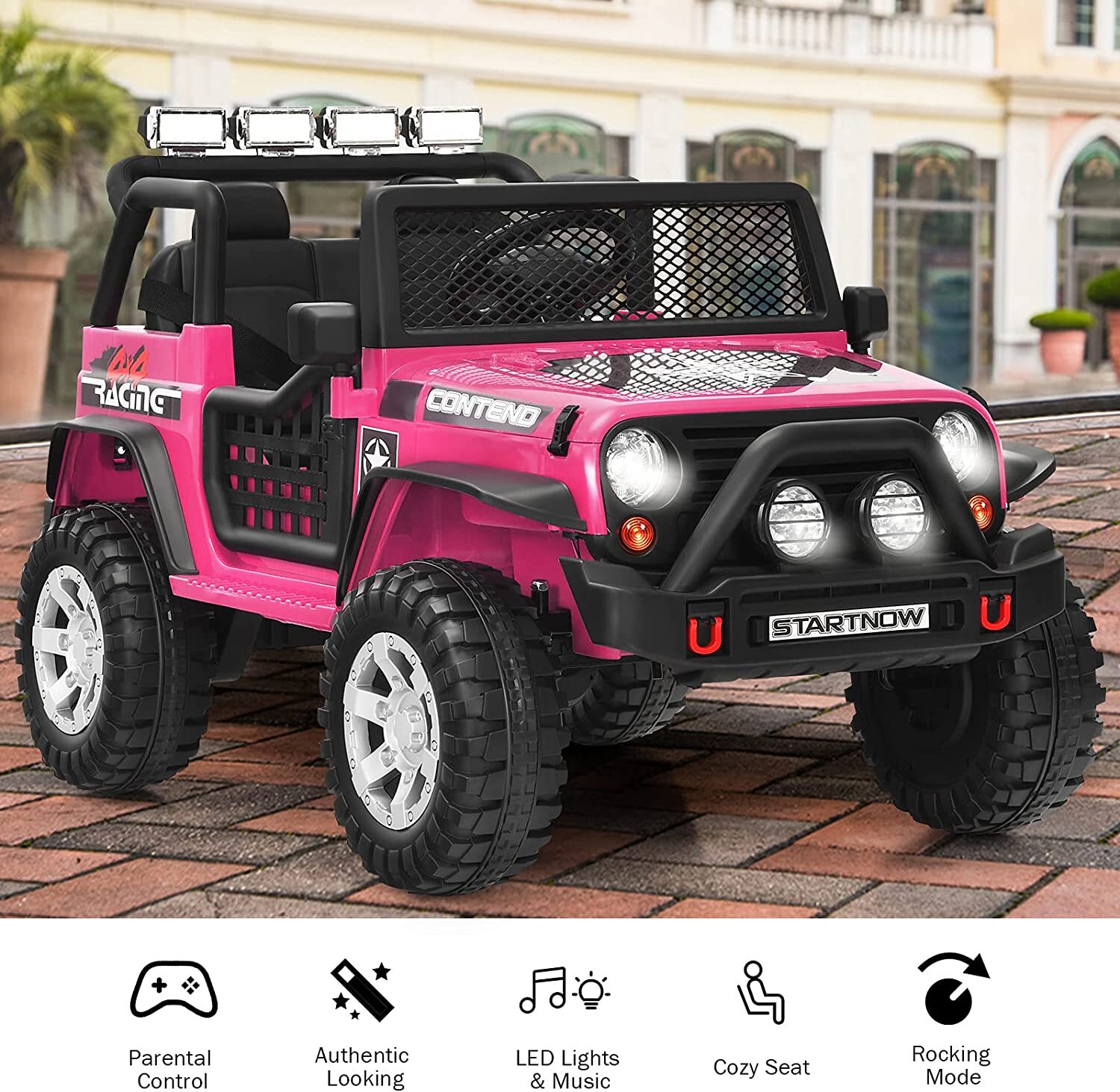 12V Ride On Car 2 Seater Electric Vehicle Toy Kids Truck Jeep w/ Remote Control