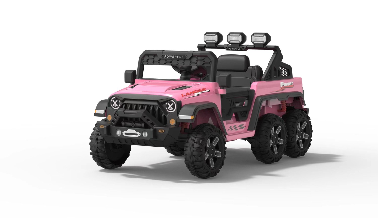 24V 6-Wheel Kids Ride On Car with Remote, Power Wheels Electric Vehicle 99 lbs