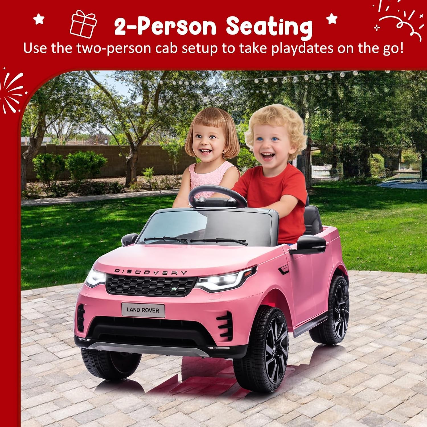 12V Land Rover Licensed Electric Car for Kids Parental Remote Fun Outdoor Toy