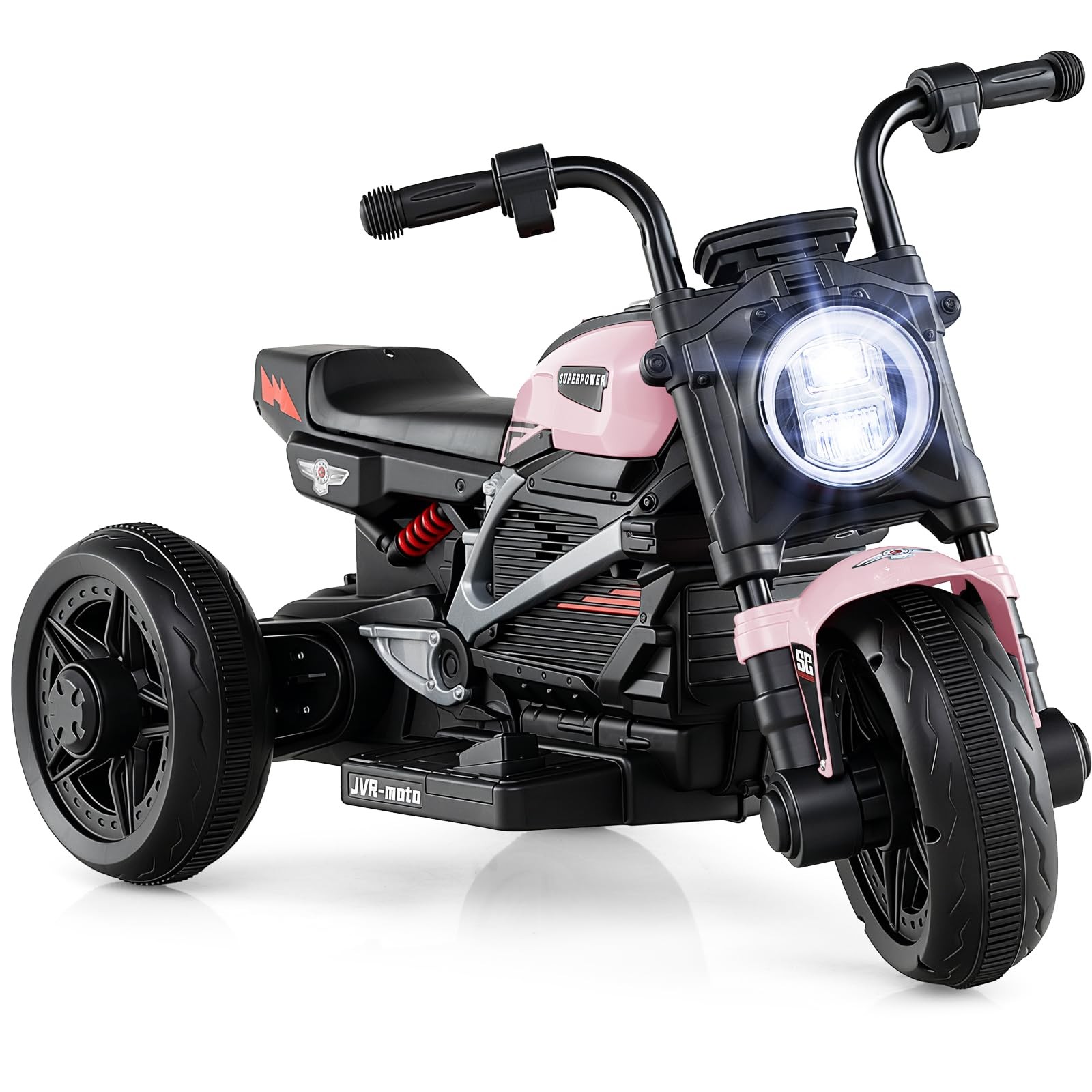 Costzon Toddler Motorcycle 6V Chopper Kids Motorcycle Ride On Toy Led Headlight