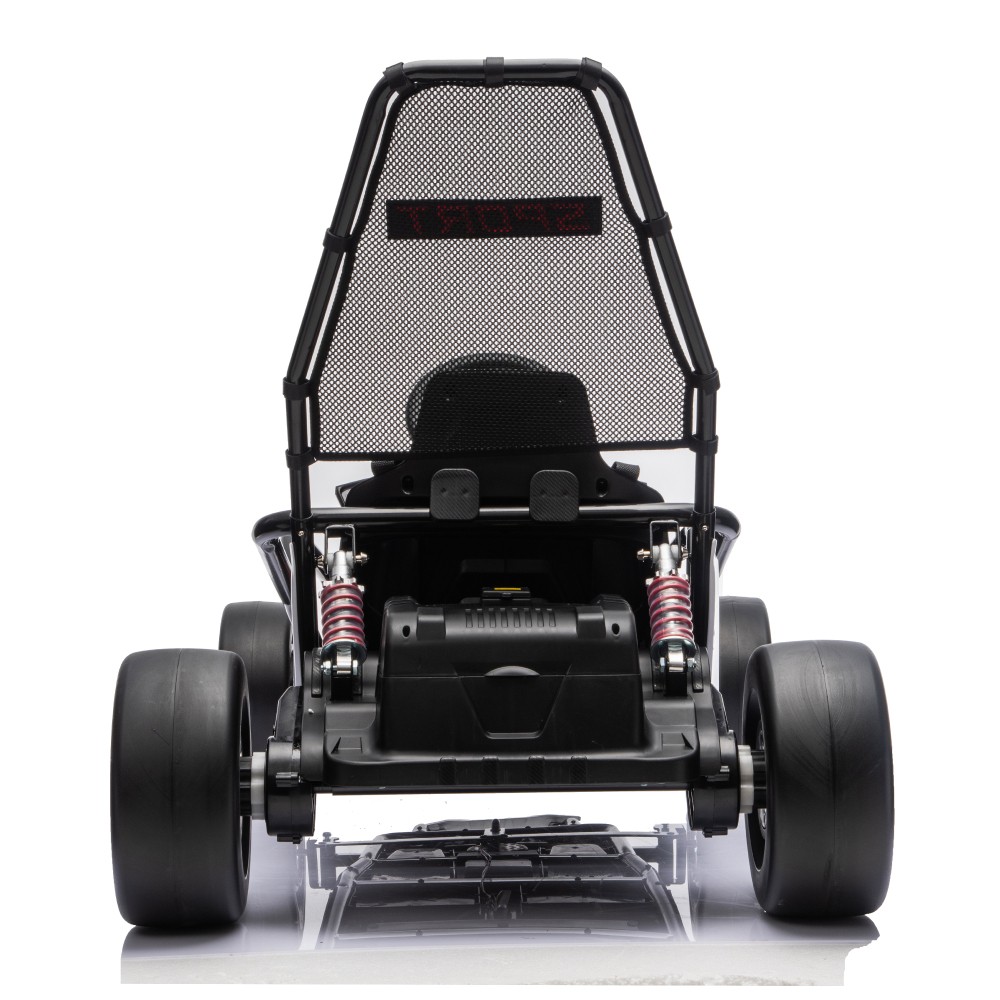 24V 400W Kids Ride on Drift Car Electric Go Kart 5-7.5 MPH with Music Bluetooth
